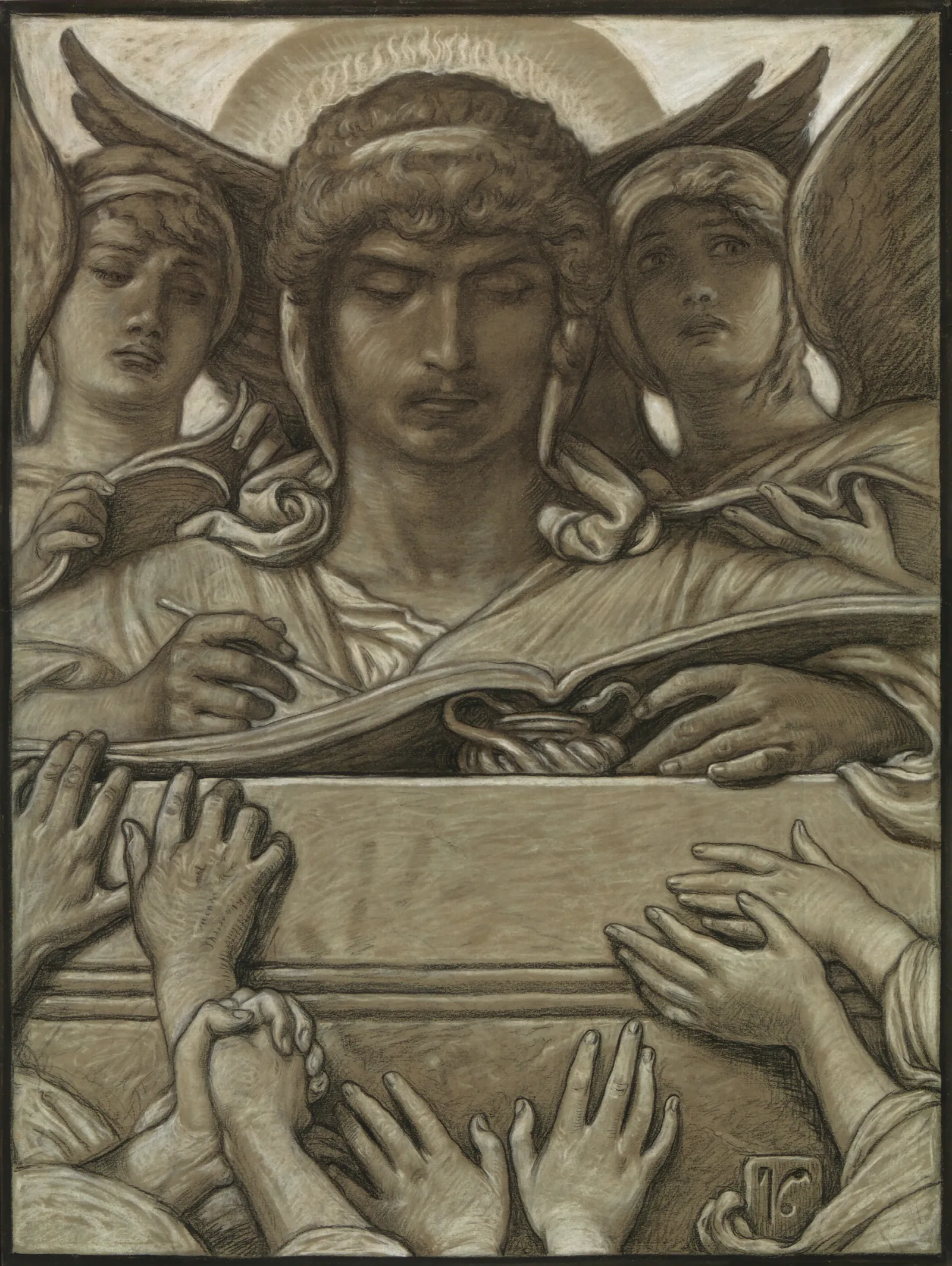 The Recording Angel Wall Art by Elihu Vedder - Canvas Print