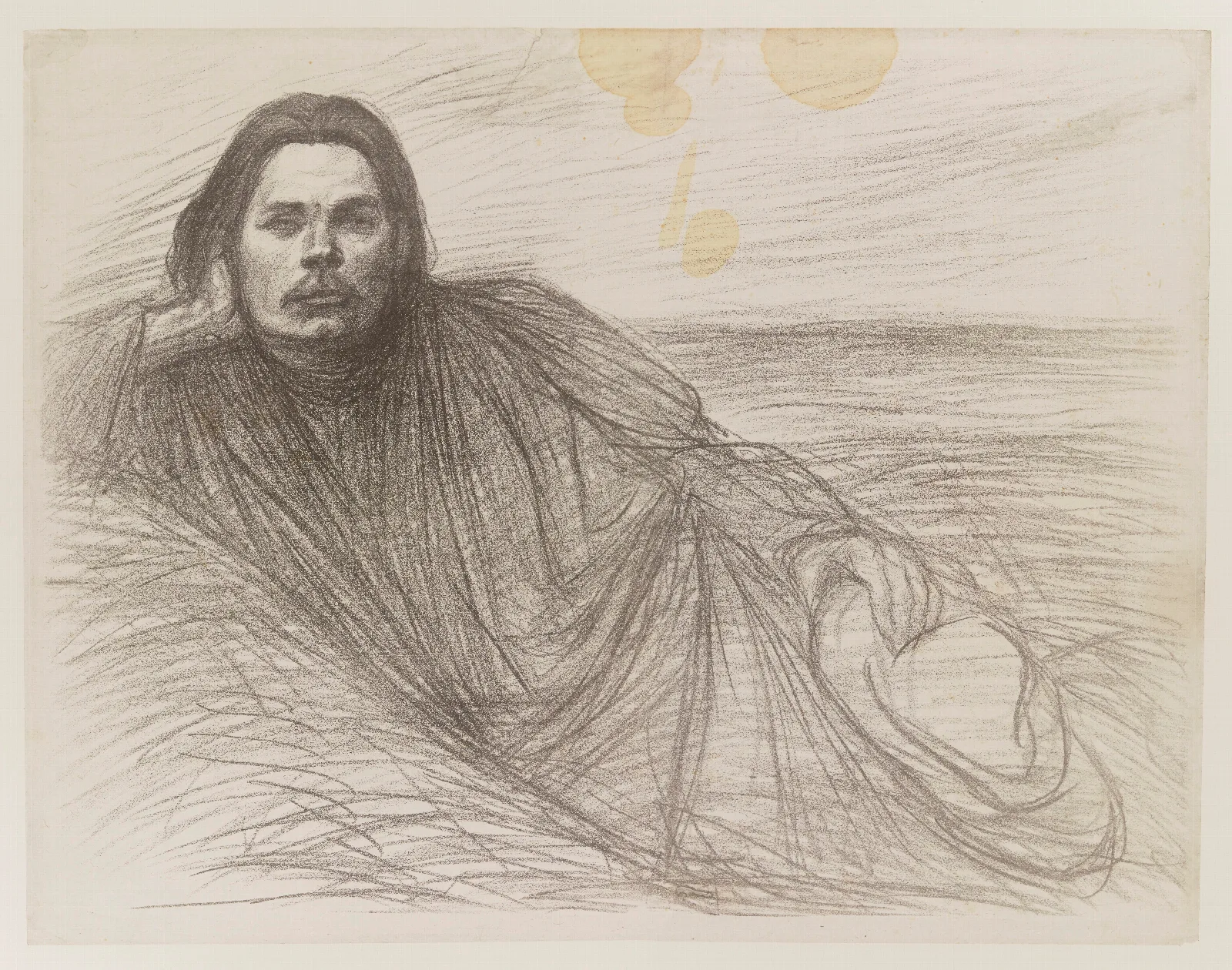 Maxime Gorki Etendu Wall Art by Théophile Alexandre Steinlen - Canvas Print