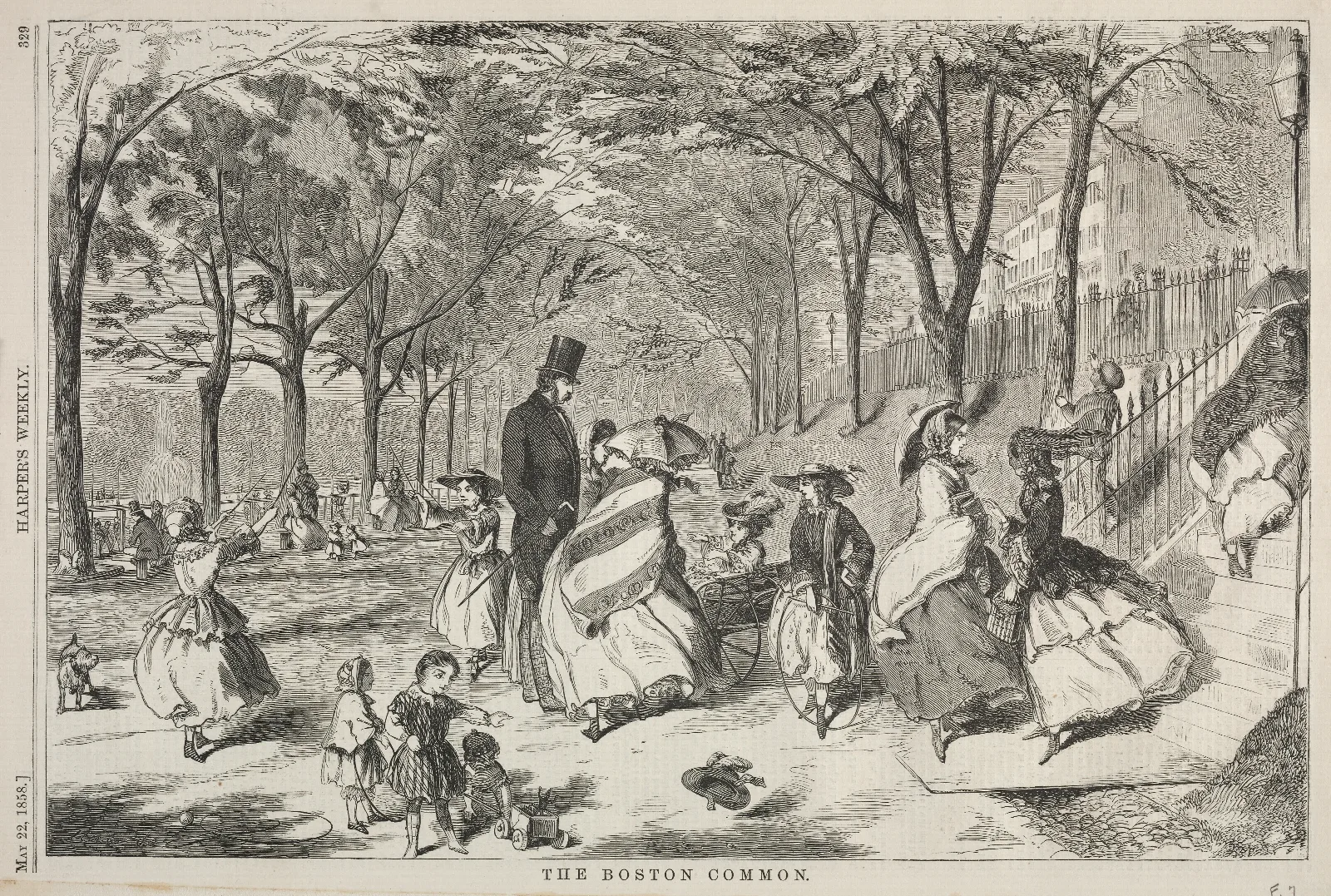 The Boston Common Wall Art by Winslow Homer - Canvas Print