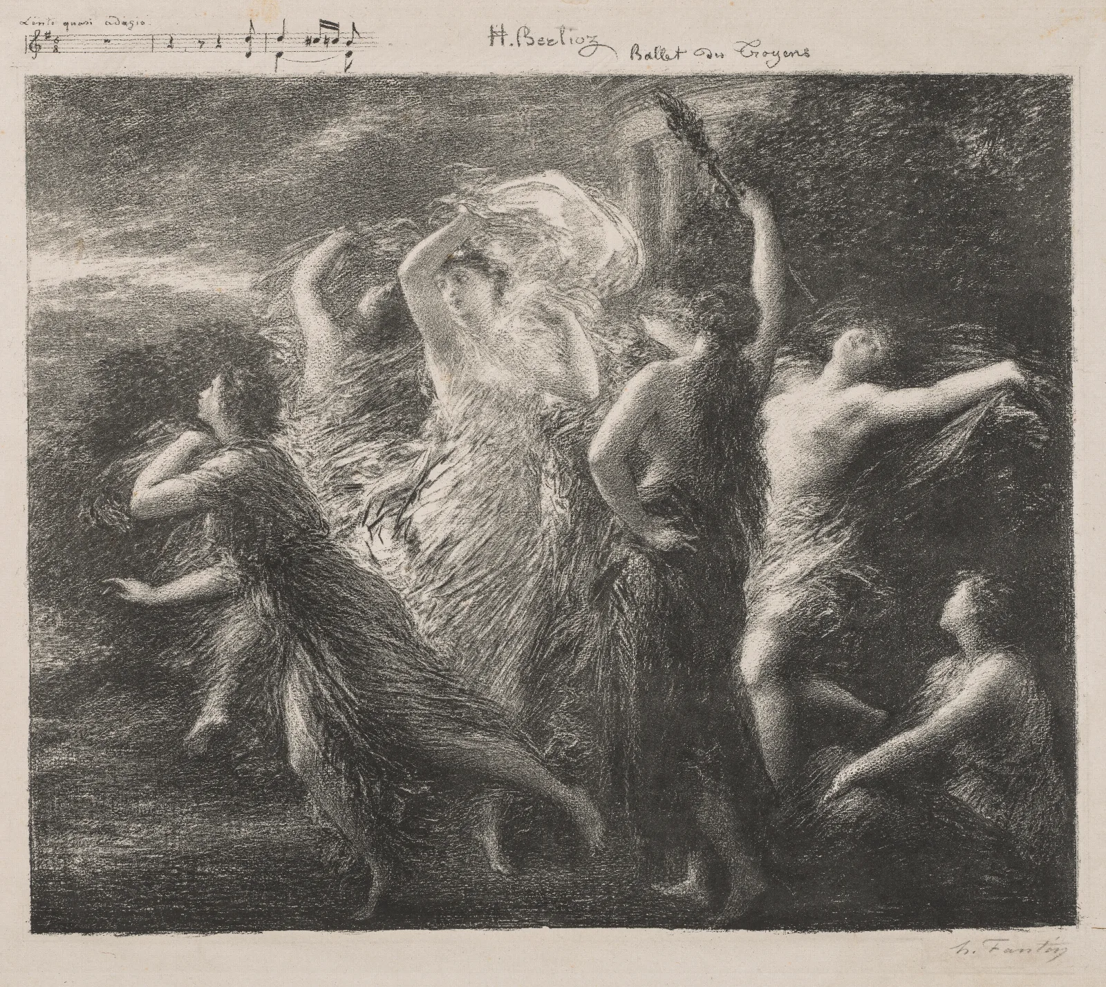 Ballet Du Troyons Wall Art by Henri Fantin-Latour - Canvas Print