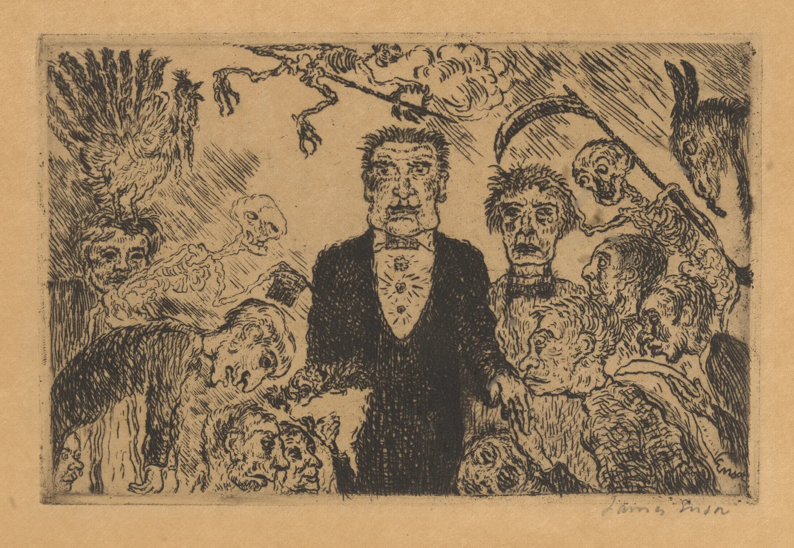 De Hoogmoed 2 Wall Art by James Ensor - Canvas Print