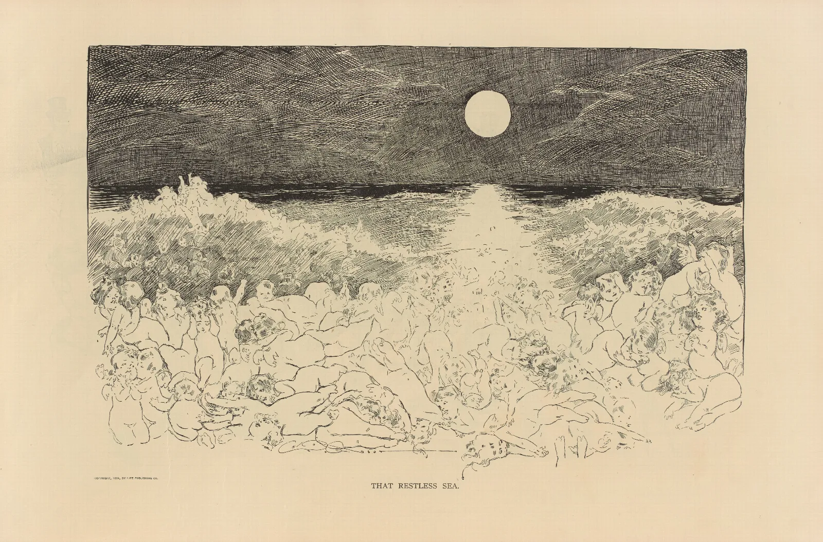That Restless Sea 2 Wall Art by Charles Dana Gibson - Canvas Print