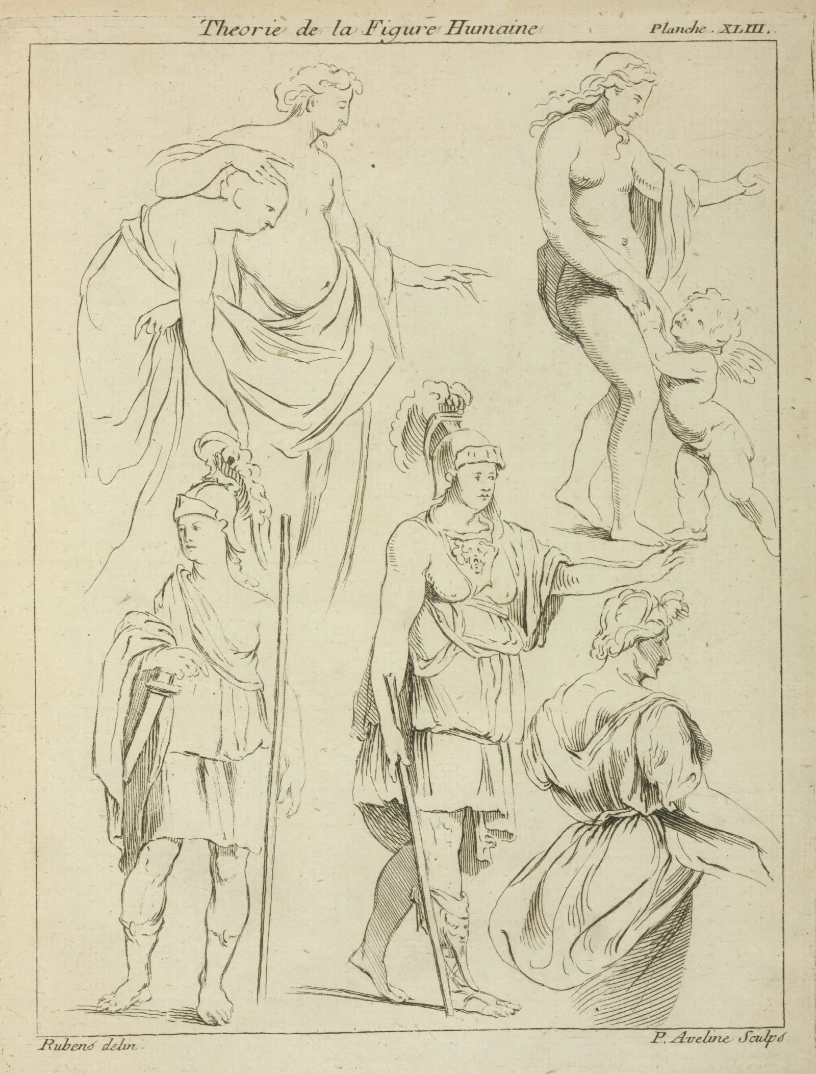 Various Figures Including Roman Soldiers And Partially Draped Male And Female Nudes Wall Art by Peter Paul Rubens - Canvas Print