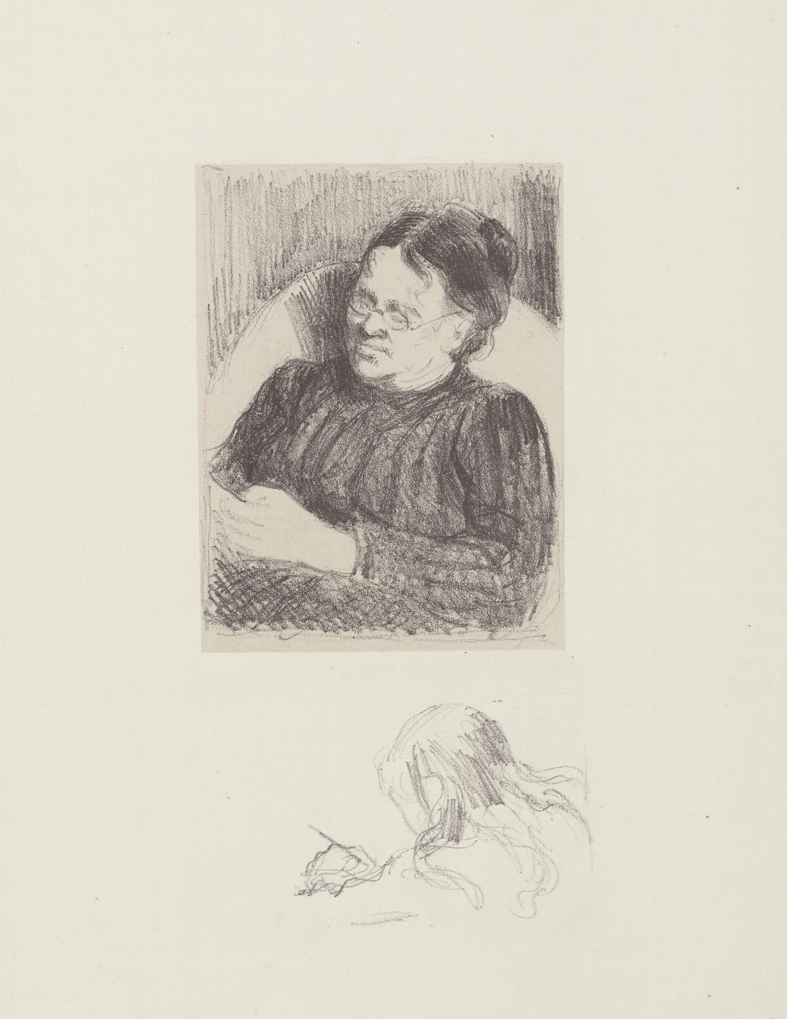 Grand Mere La Femme De Lartiste Wall Art by Camille Pissarro - Canvas Print