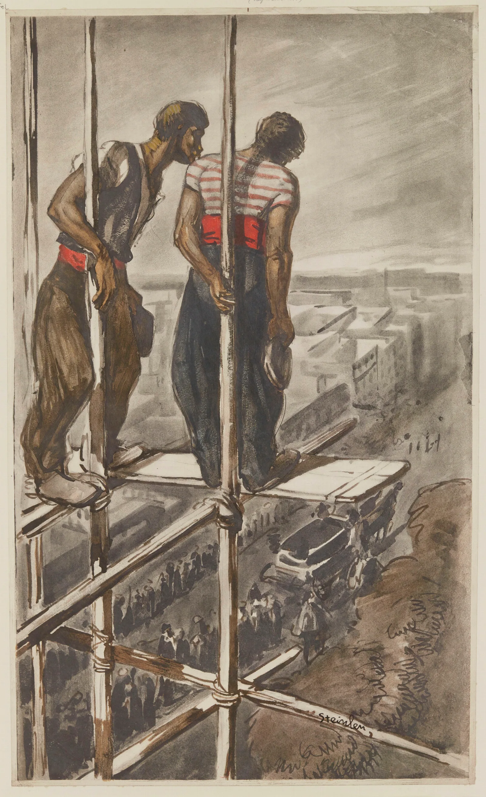 Tu Ten Iras Les Pieds Devant Wall Art by Théophile Alexandre Steinlen - Canvas Print