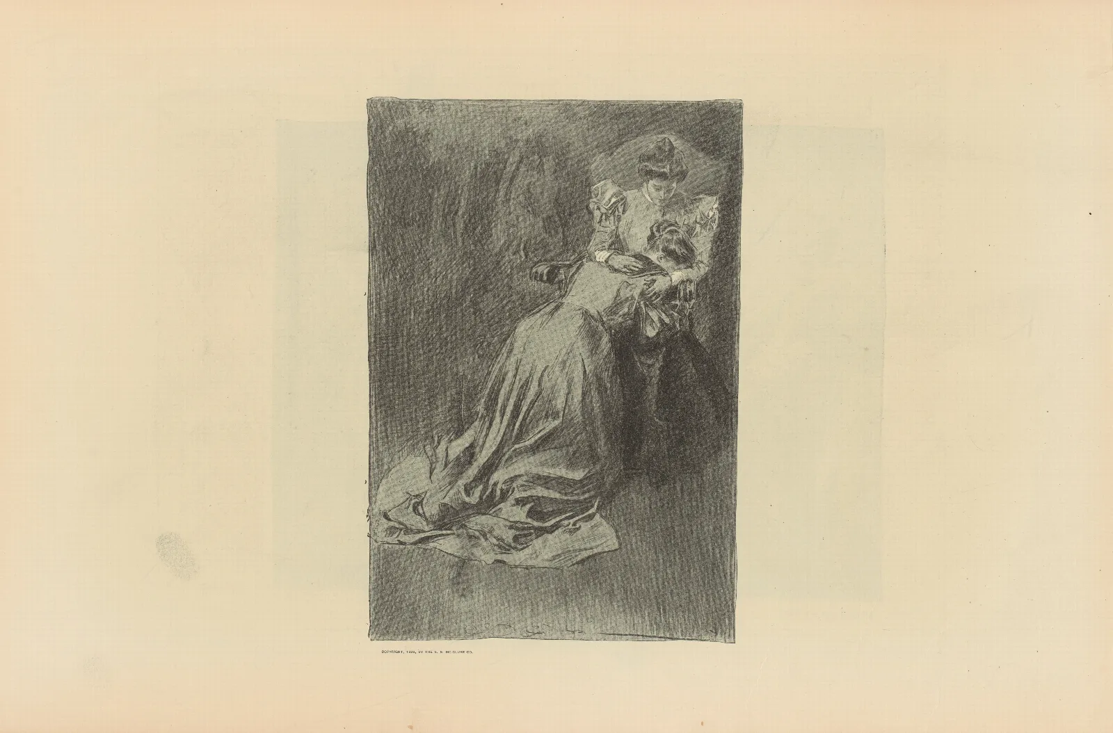 Illustration 250 by Charles Dana Gibson Wall Art by Charles Dana Gibson - Canvas Print