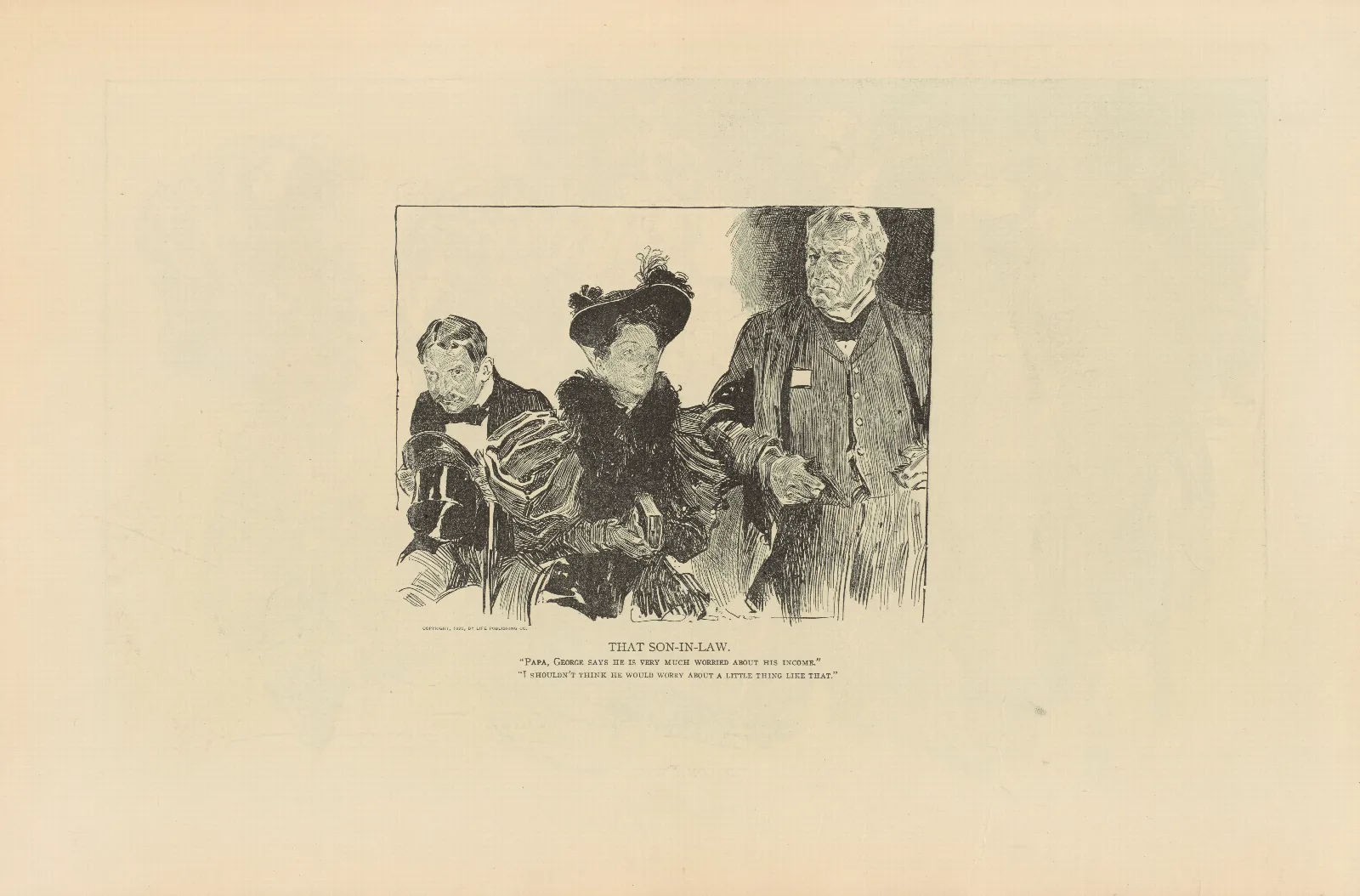 That Son In Law 2 Wall Art by Charles Dana Gibson - Canvas Print