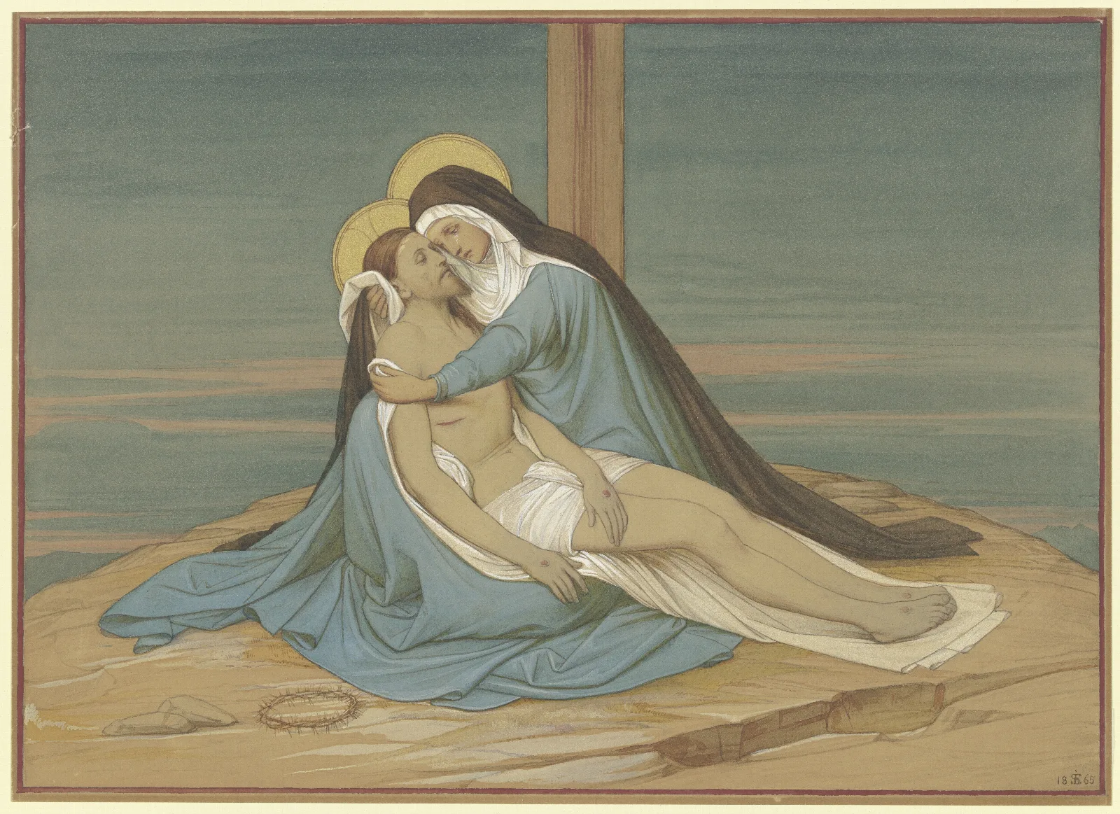 Pieta 48 Wall Art by Eduard von Steinle - Canvas Print