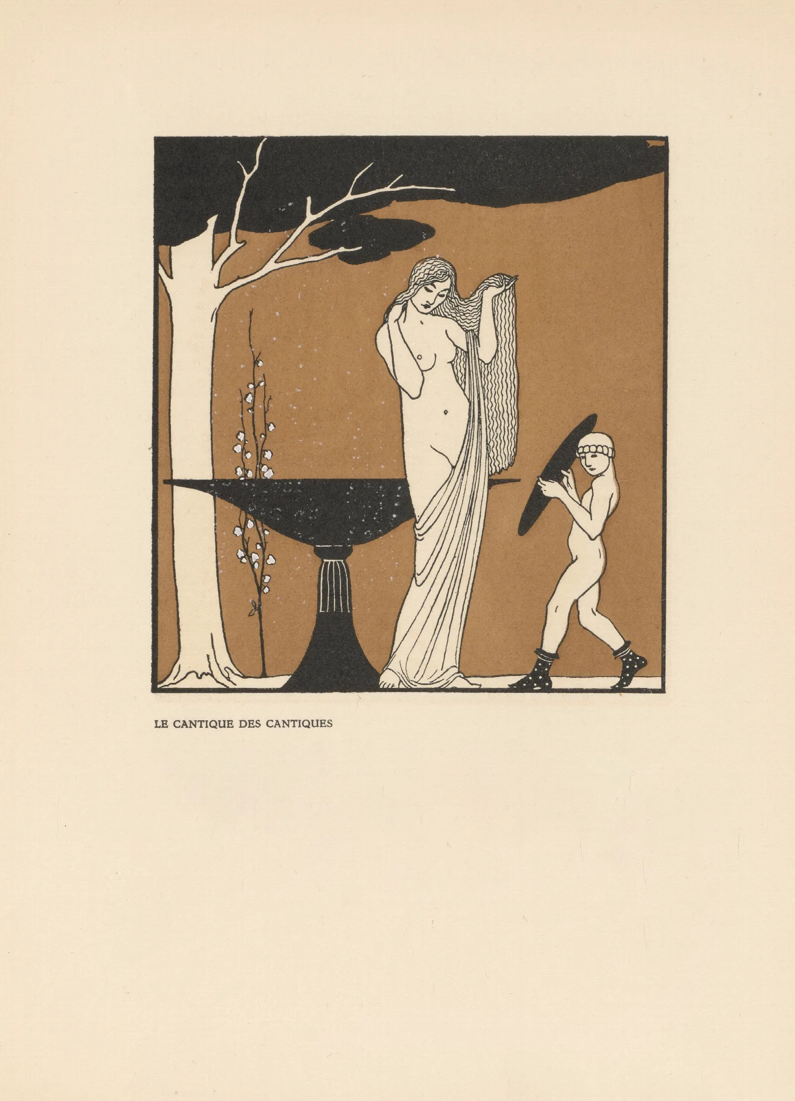 Le Cantique Des Cantiques 6 Wall Art by George Barbier - Canvas Print