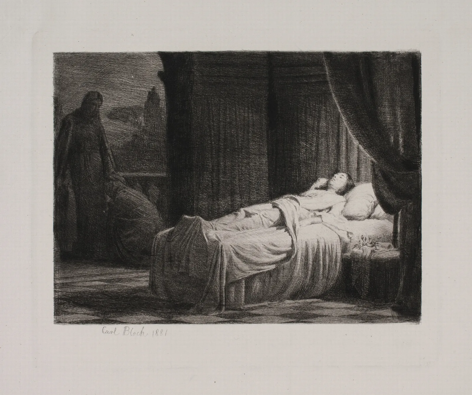 Jairi Datter 2 Wall Art by Carl Bloch - Canvas Print