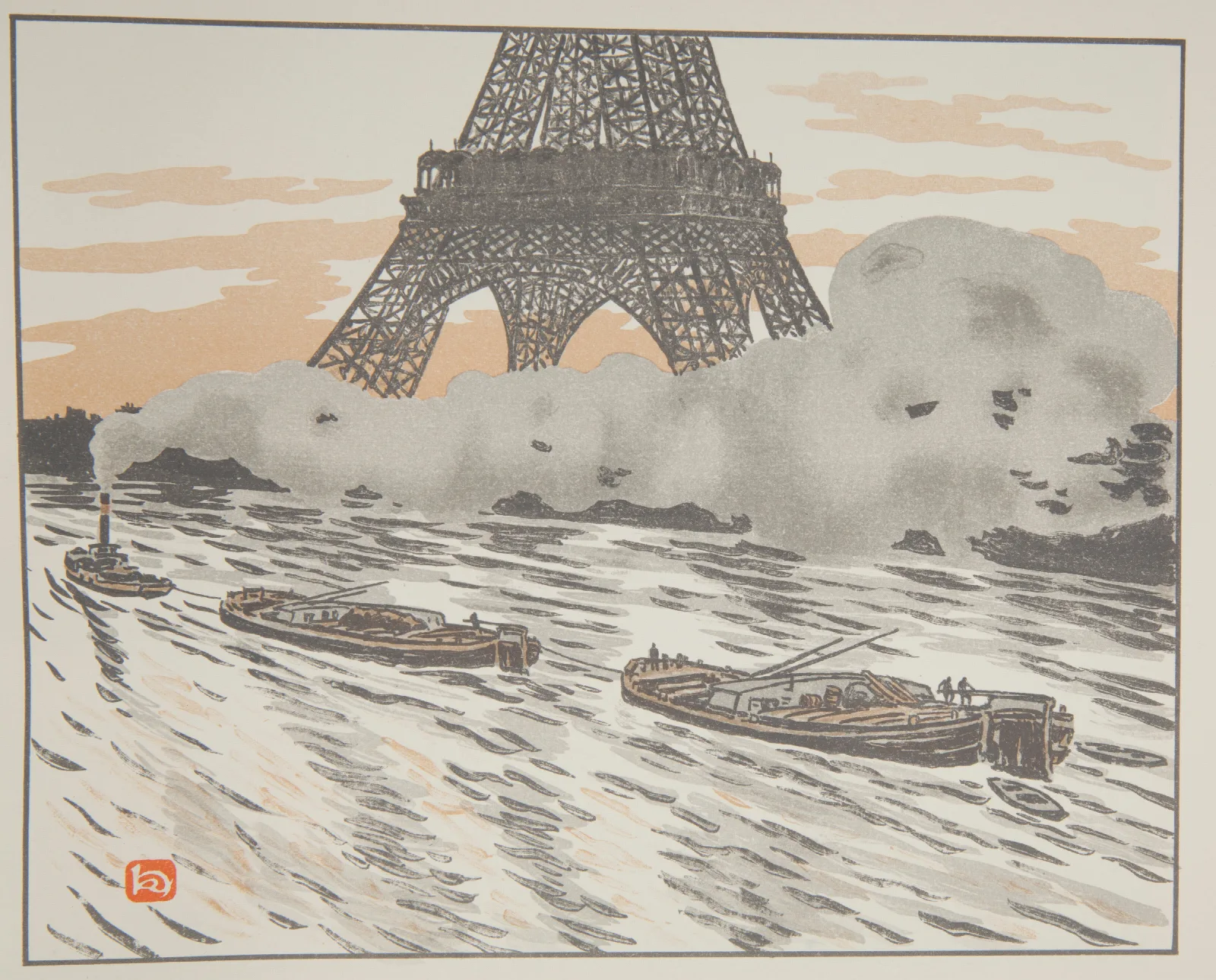 Les Peniches Wall Art by Henri Rivière - Canvas Print