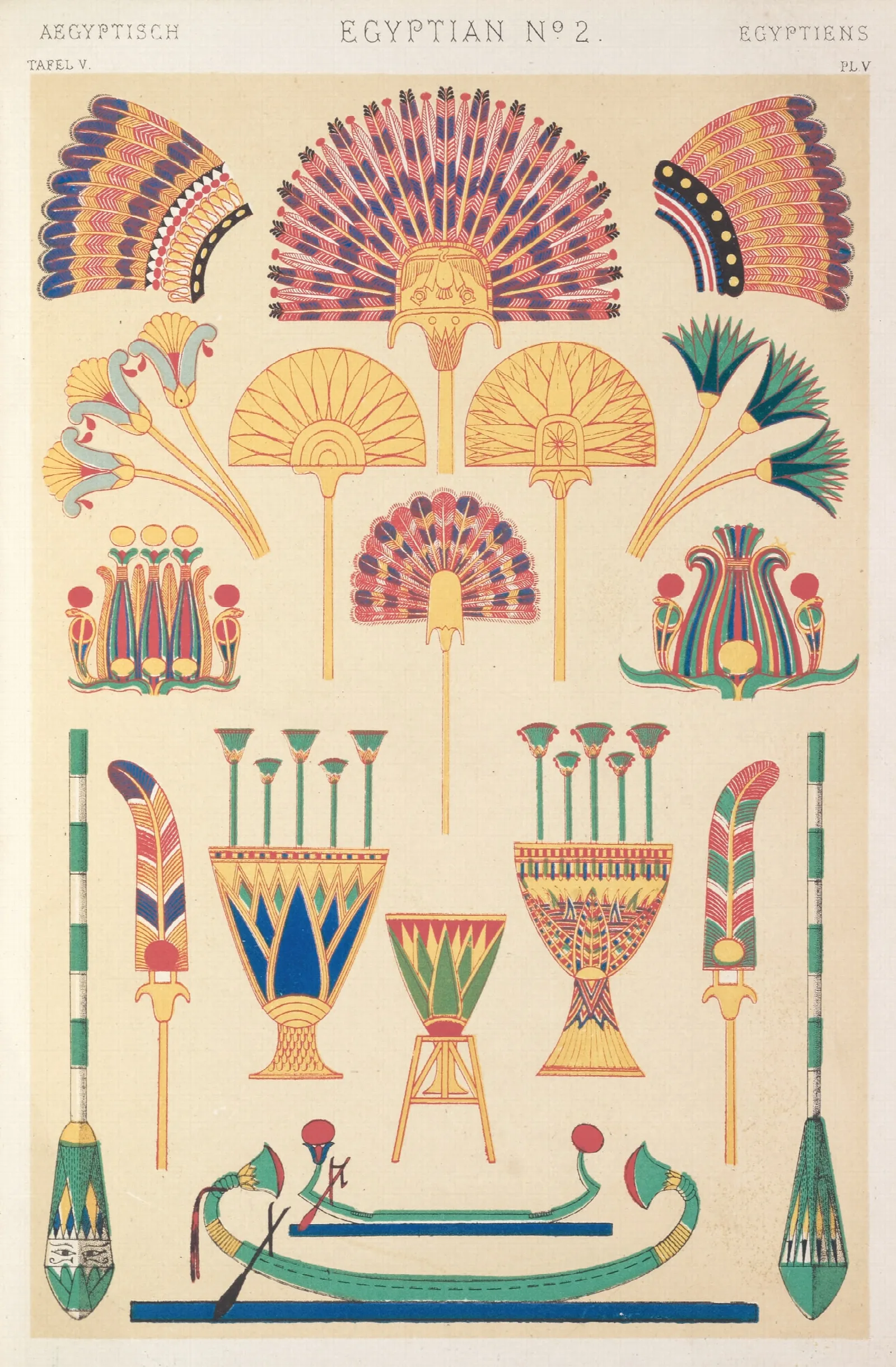 Egyptian No 2 Wall Art by Owen Jones - Canvas Print
