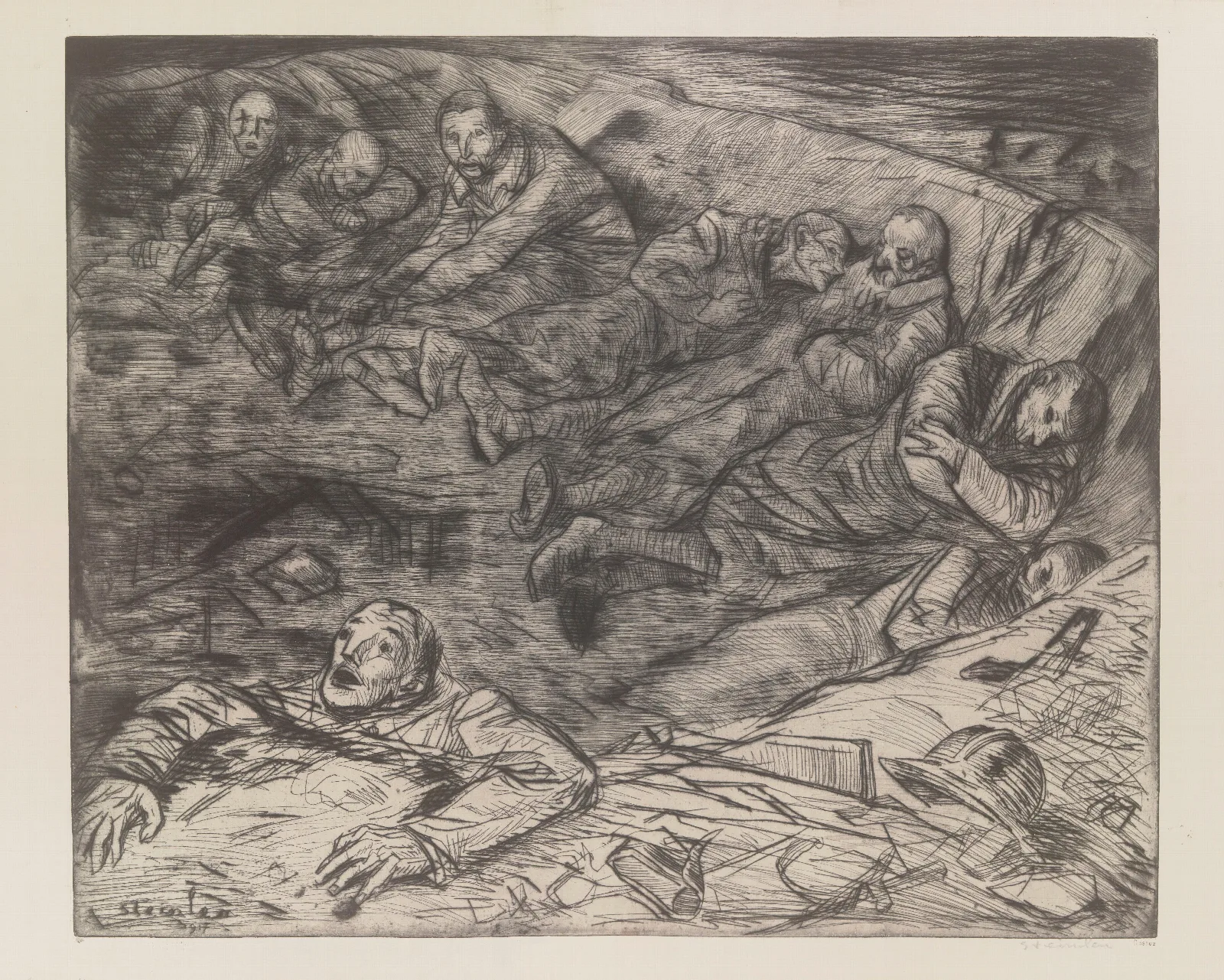 Nid De Blesses Wall Art by Théophile Alexandre Steinlen - Canvas Print