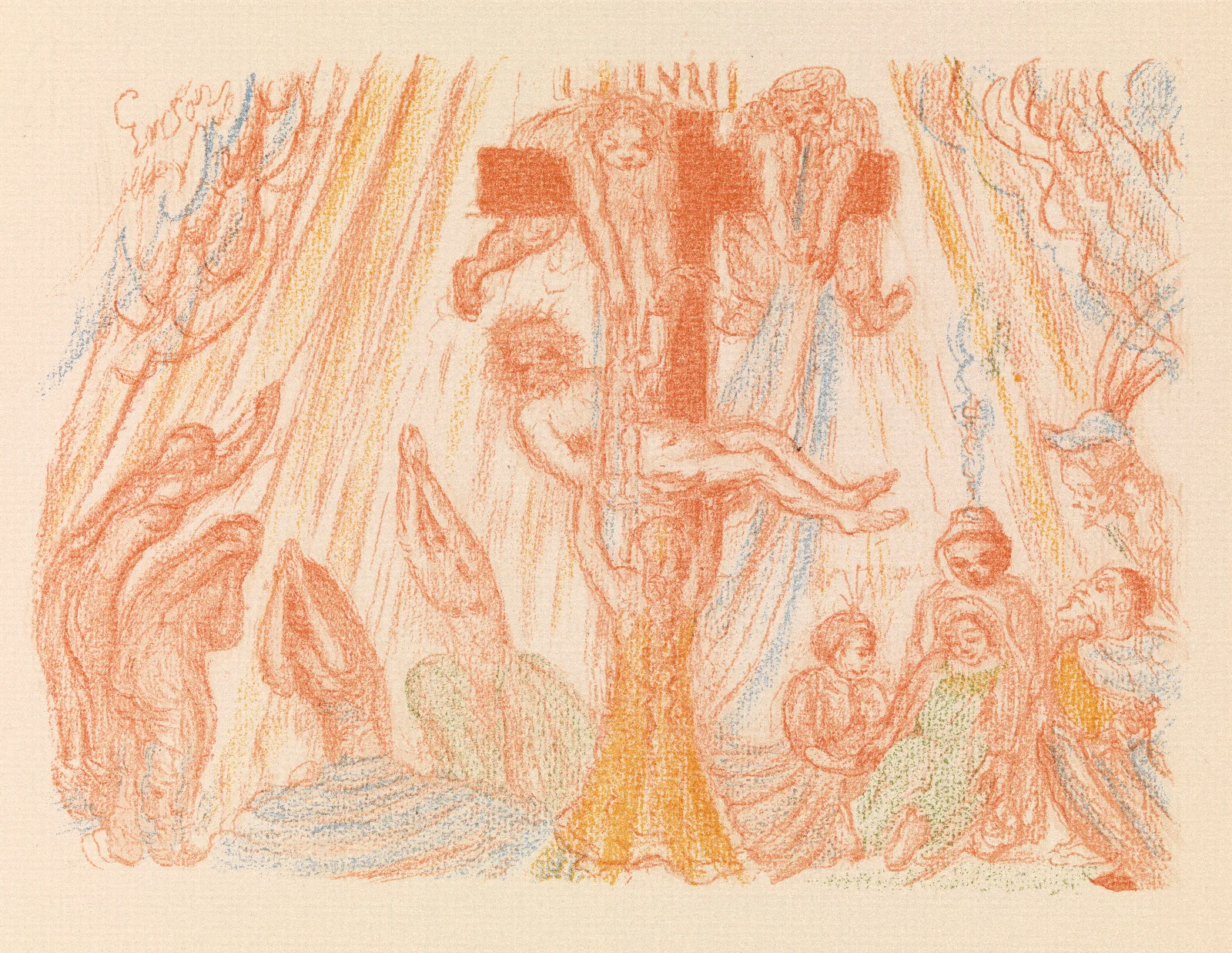 Descent From The Cross 11 Wall Art by James Ensor - Canvas Print