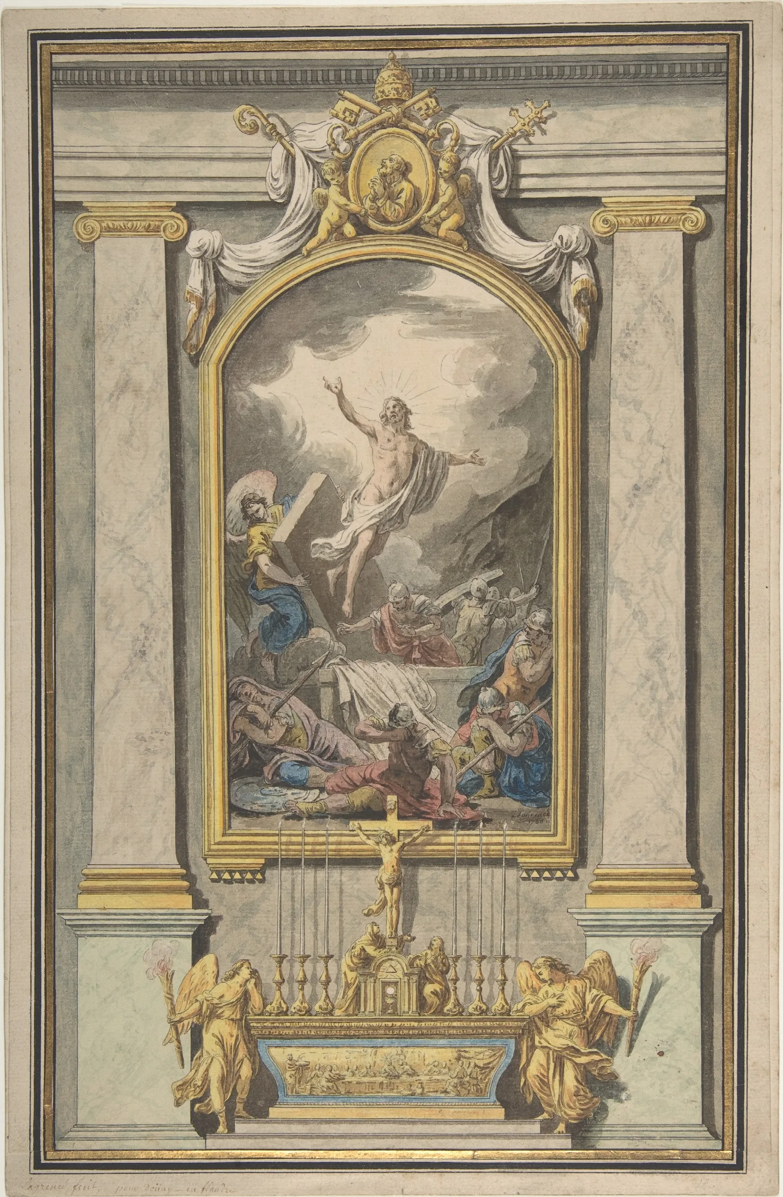 The Resurrection 22 Wall Art by Louis-Jean-François Lagrenée - Canvas Print