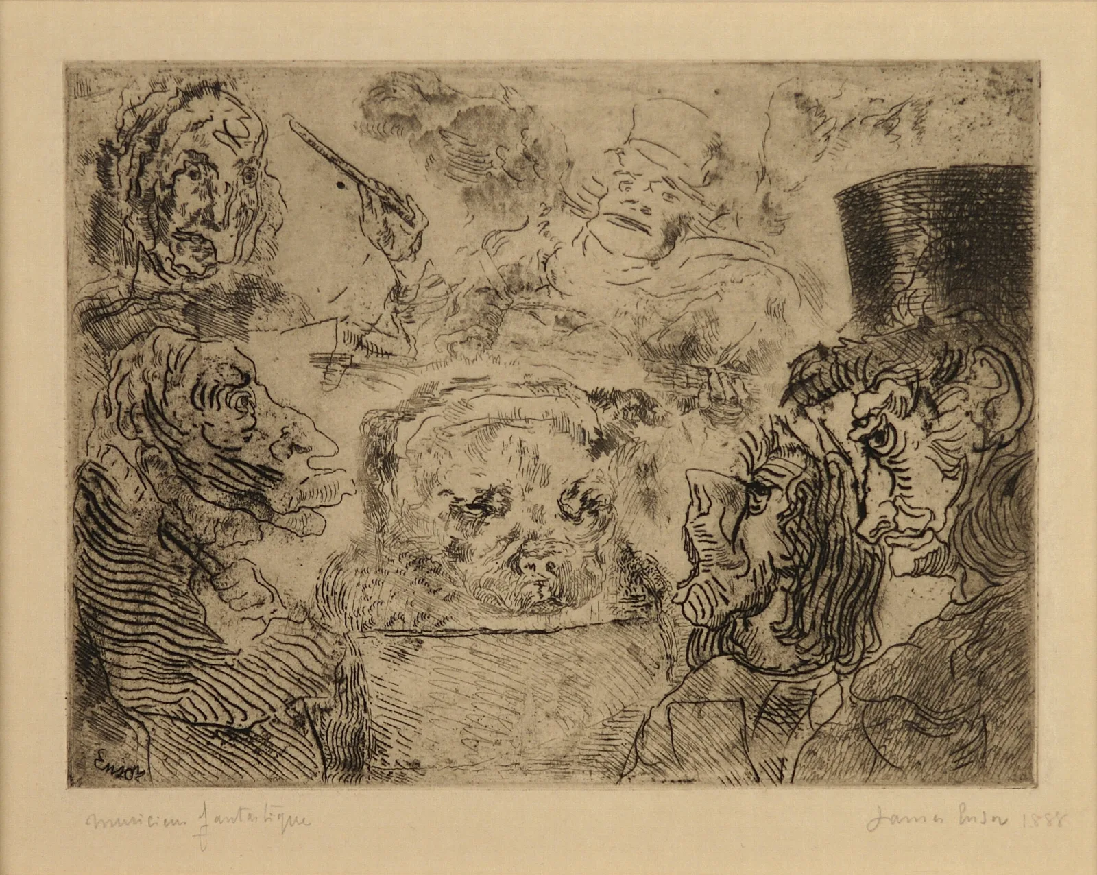 Fantastical Musicians Wall Art by James Ensor - Canvas Print