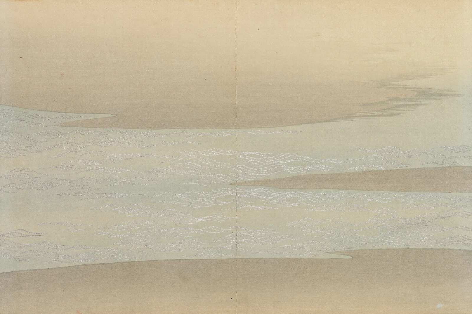Small Waves Komani Wall Art by Kamisaka Sekka - Canvas Print
