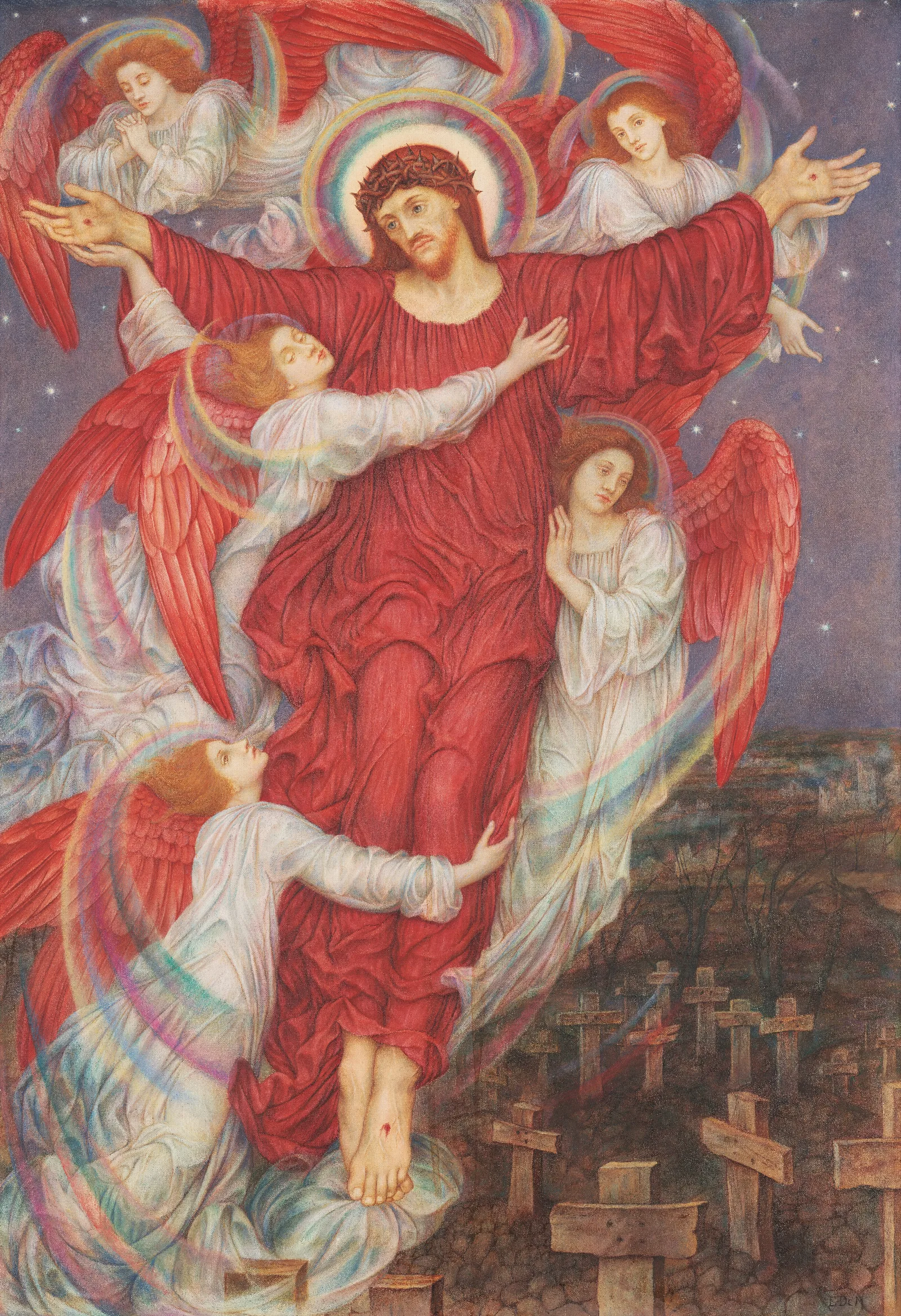 The Red Cross Wall Art by Evelyn De Morgan - Canvas Print
