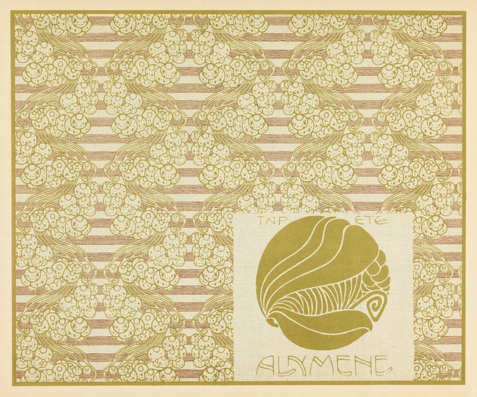 Tapete Alymene Alymene Wallpaper Wall Art by Koloman Moser - Canvas Print