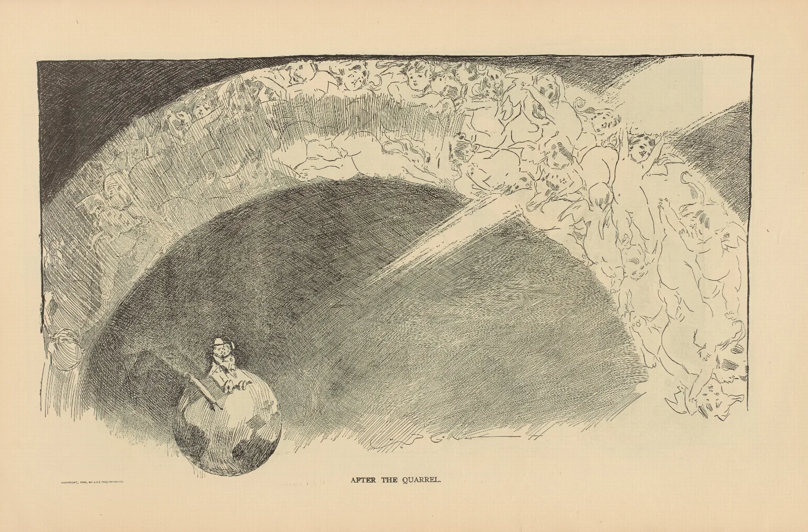 After The Quarrel 2 Wall Art by Charles Dana Gibson - Canvas Print
