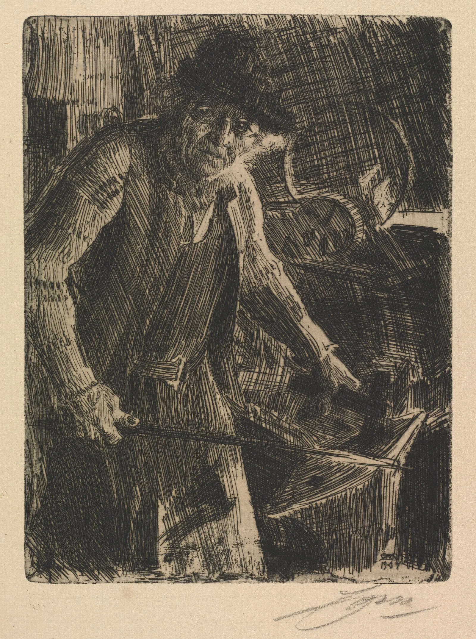 The Master Smith Wall Art by Anders Zorn - Canvas Print