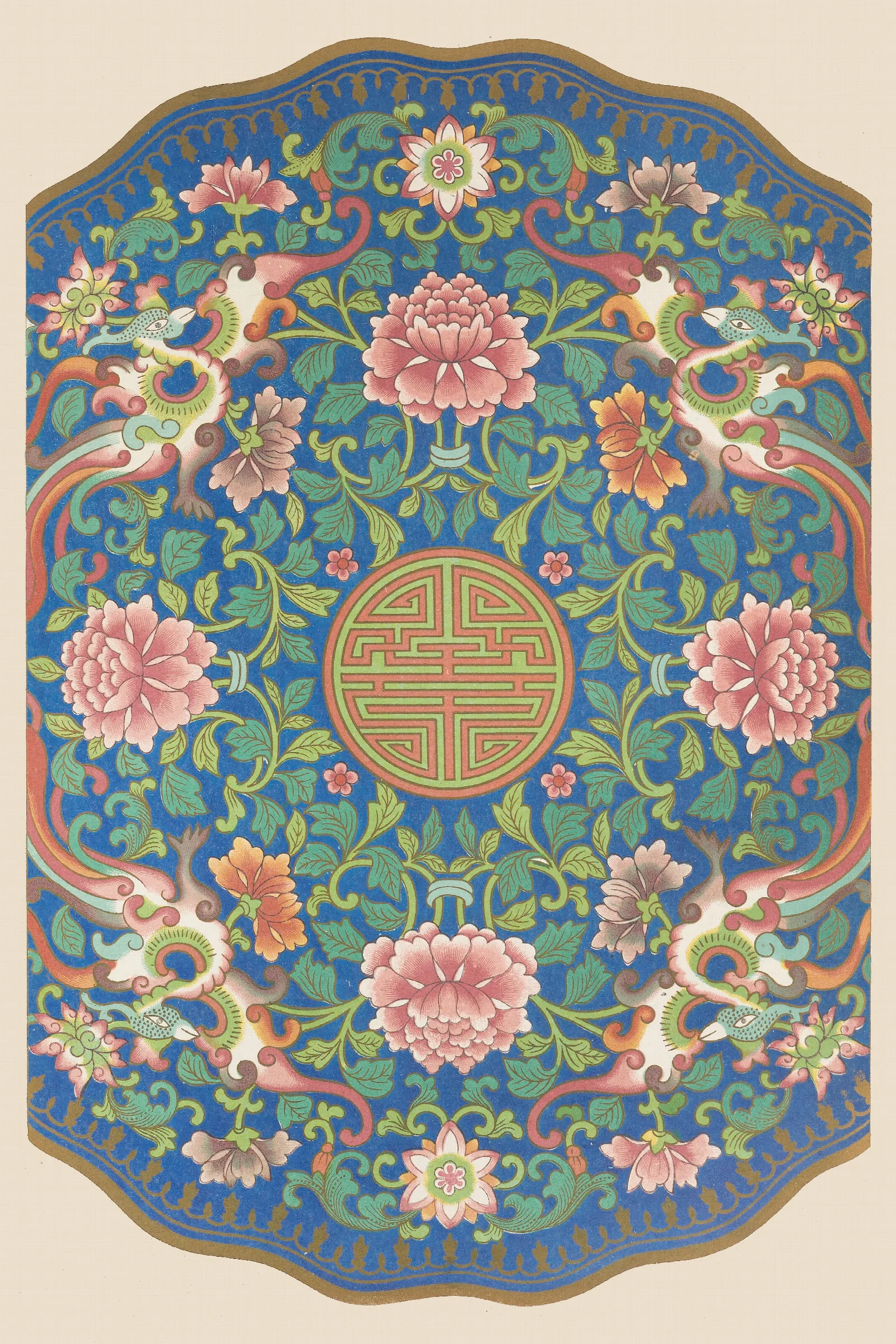 Examples Of Chinese Ornament Pl 76 Wall Art by Owen Jones - Canvas Print