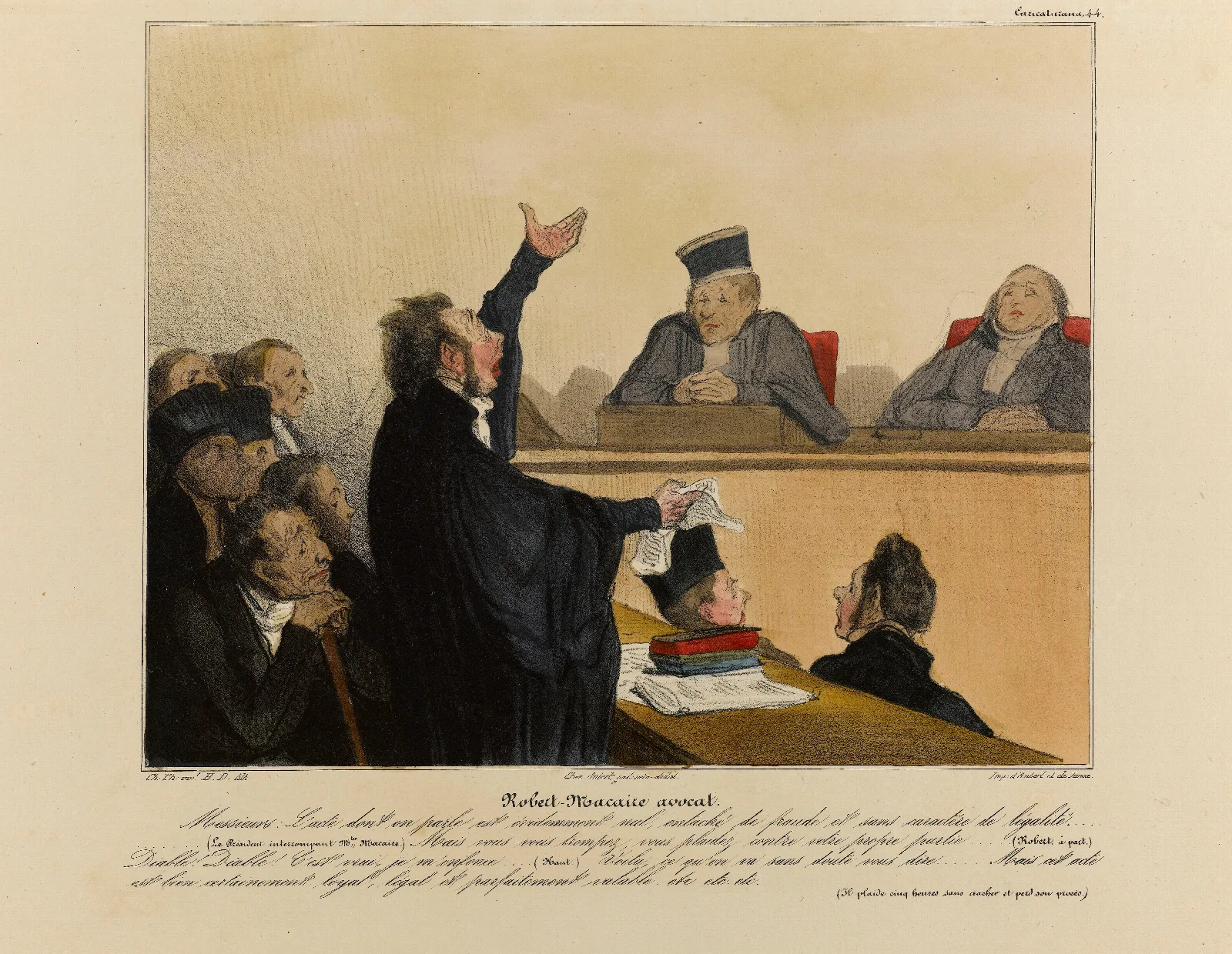 Robert Macaire Avocat 2 Wall Art by Honoré Daumier - Canvas Print