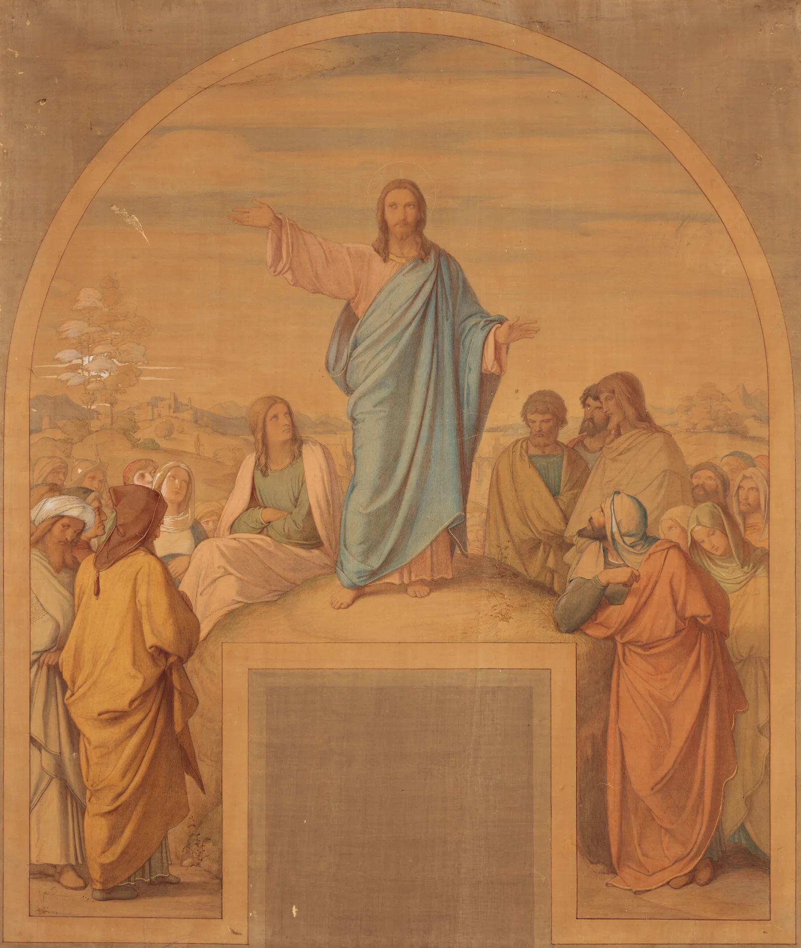 The Sermon On The Mount 4 Wall Art by Eduard von Steinle - Canvas Print
