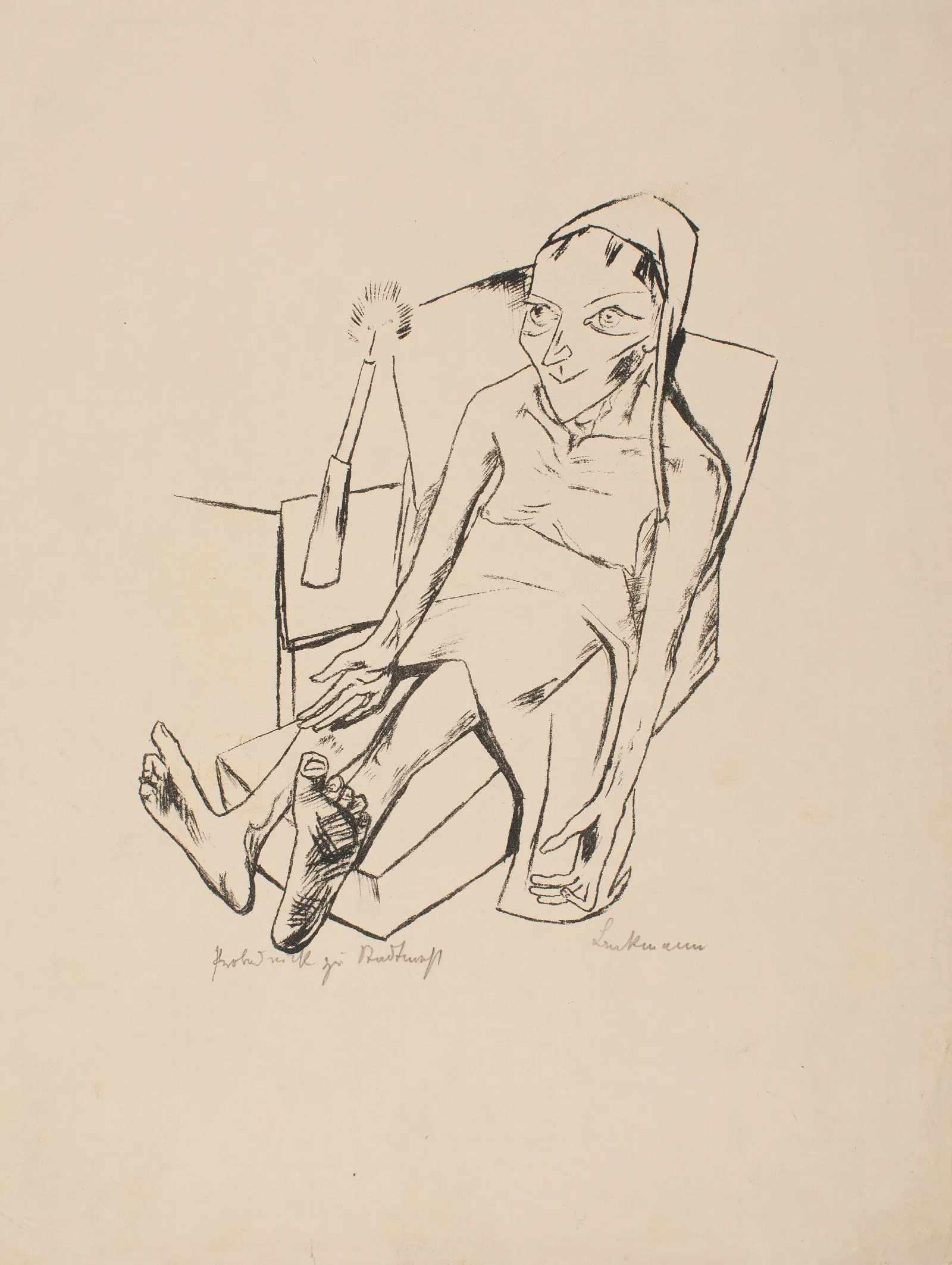 The Sick One Wall Art by Max Beckmann - Canvas Print