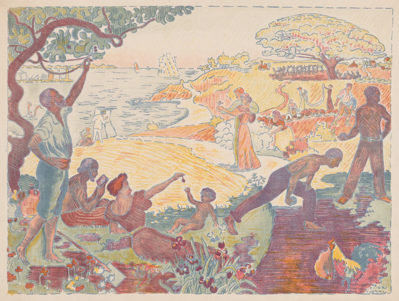 Harmonious Times Wall Art by Paul Signac - Canvas Print