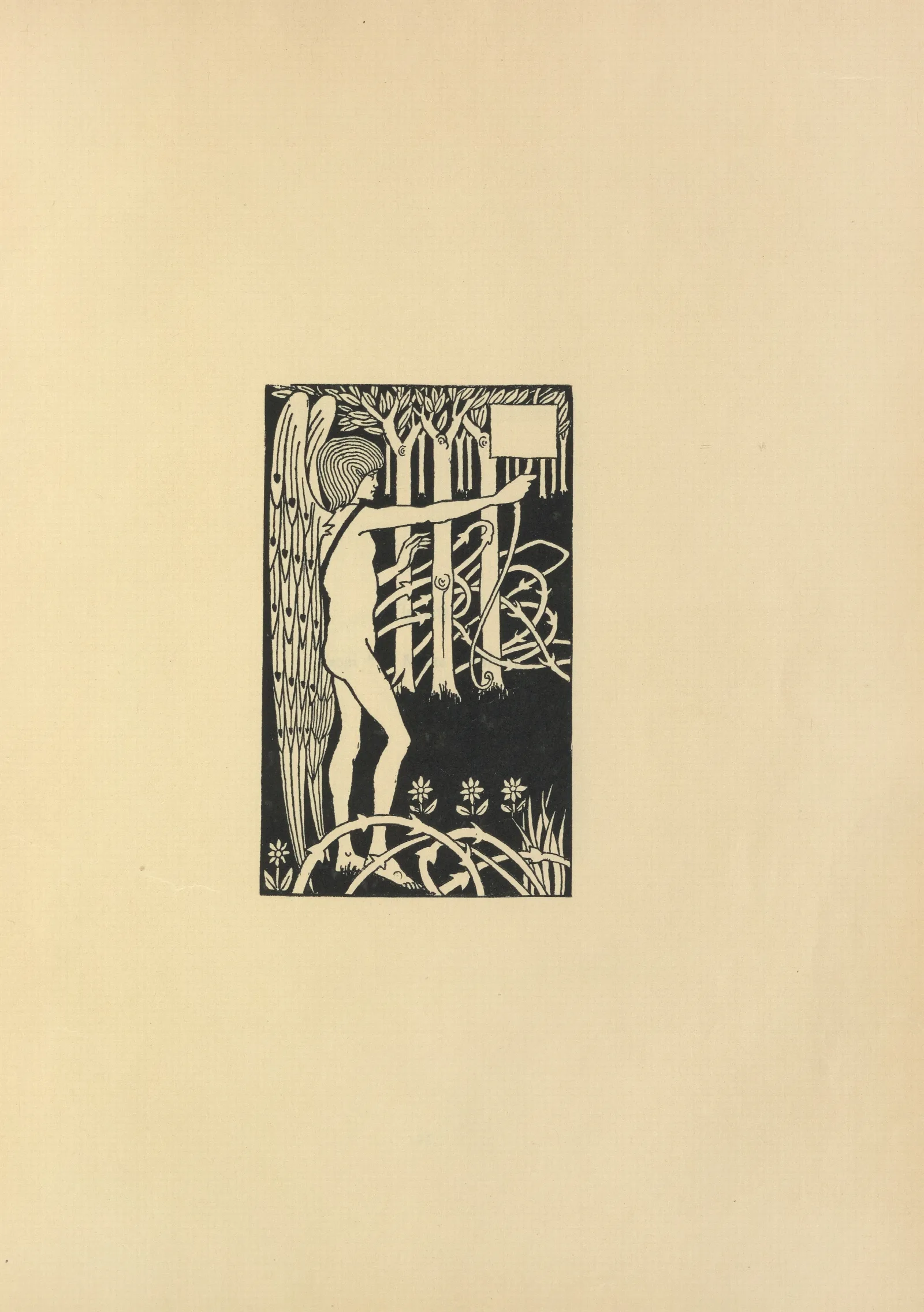 Vignette From Le Morte Darthur 2 Wall Art by Aubrey Vincent Beardsley - Canvas Print