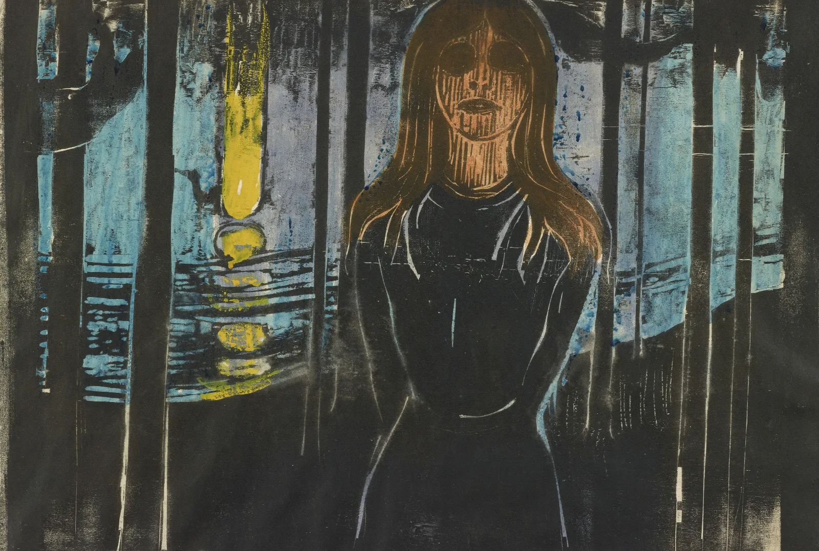 Summernight The Voice 2 Wall Art by Edvard Munch - Canvas Print