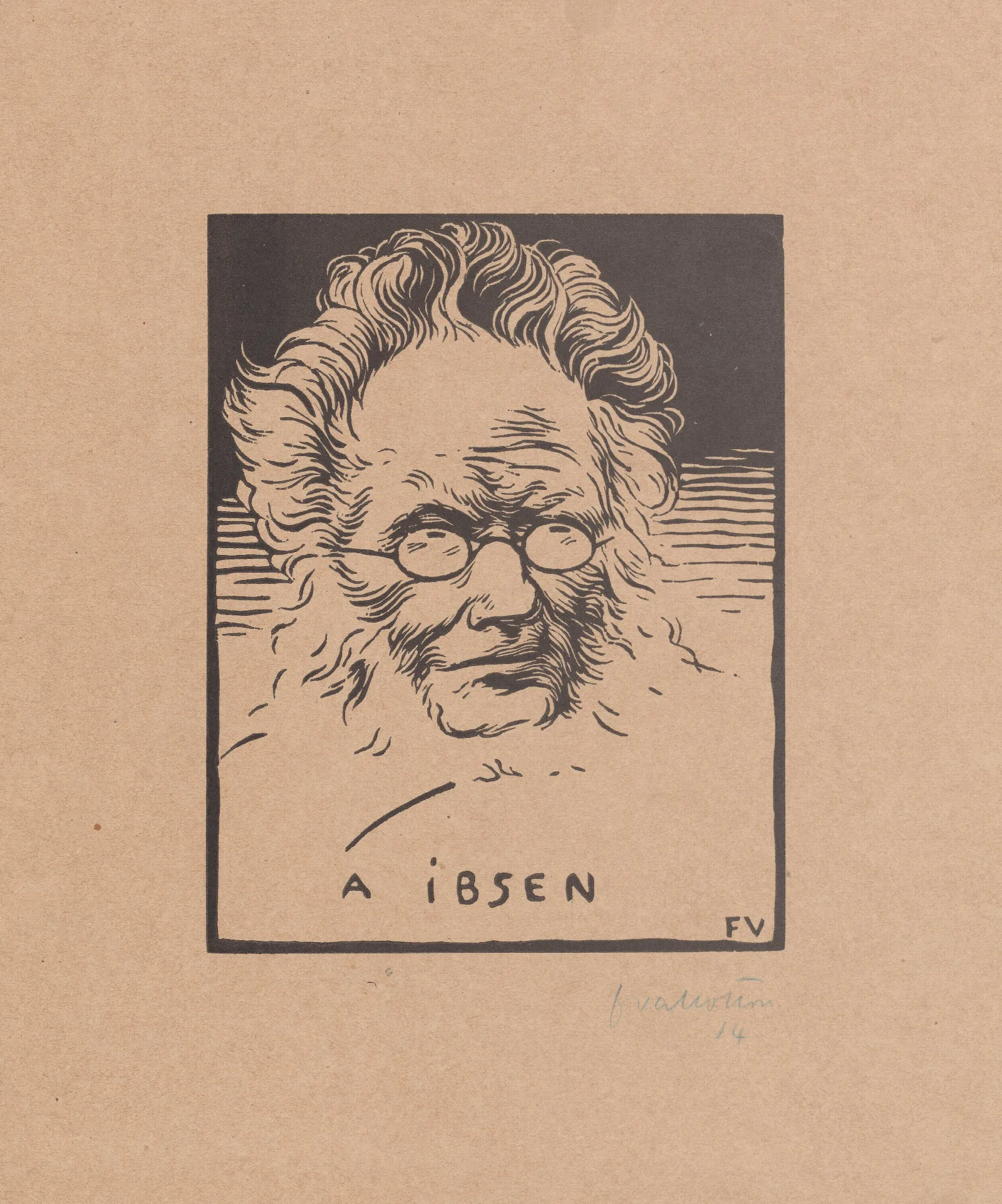 A Ibsen Wall Art by Félix Vallotton - Canvas Print