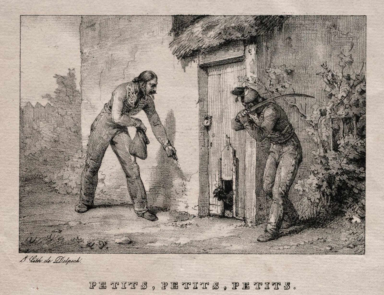 Marauders Maraudeurs Petits Petits Petits Wall Art by Horace Vernet - Canvas Print