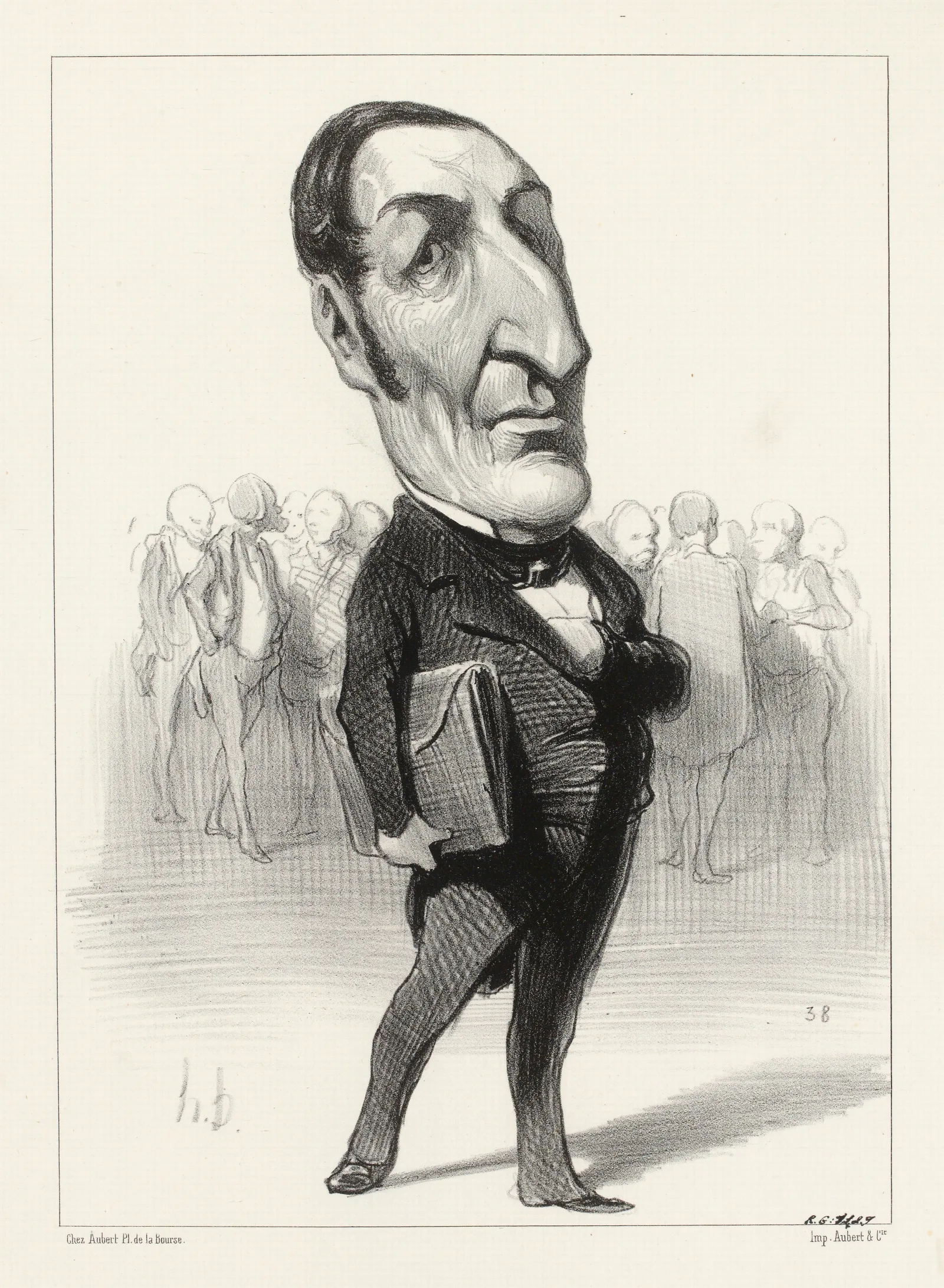Theobald Lacrosse Wall Art by Honoré Daumier - Canvas Print
