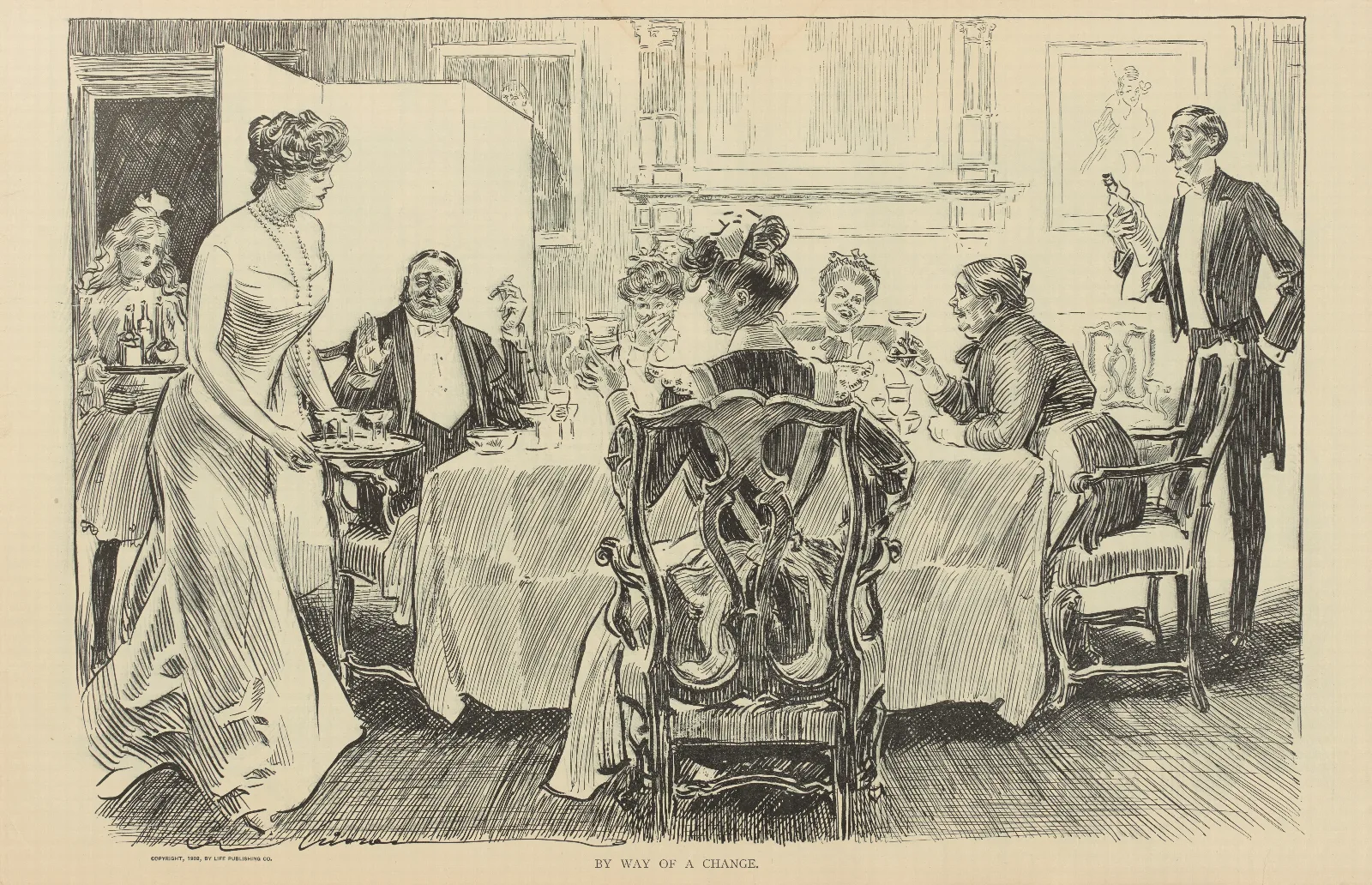 By Way Of A Change Wall Art by Charles Dana Gibson - Canvas Print