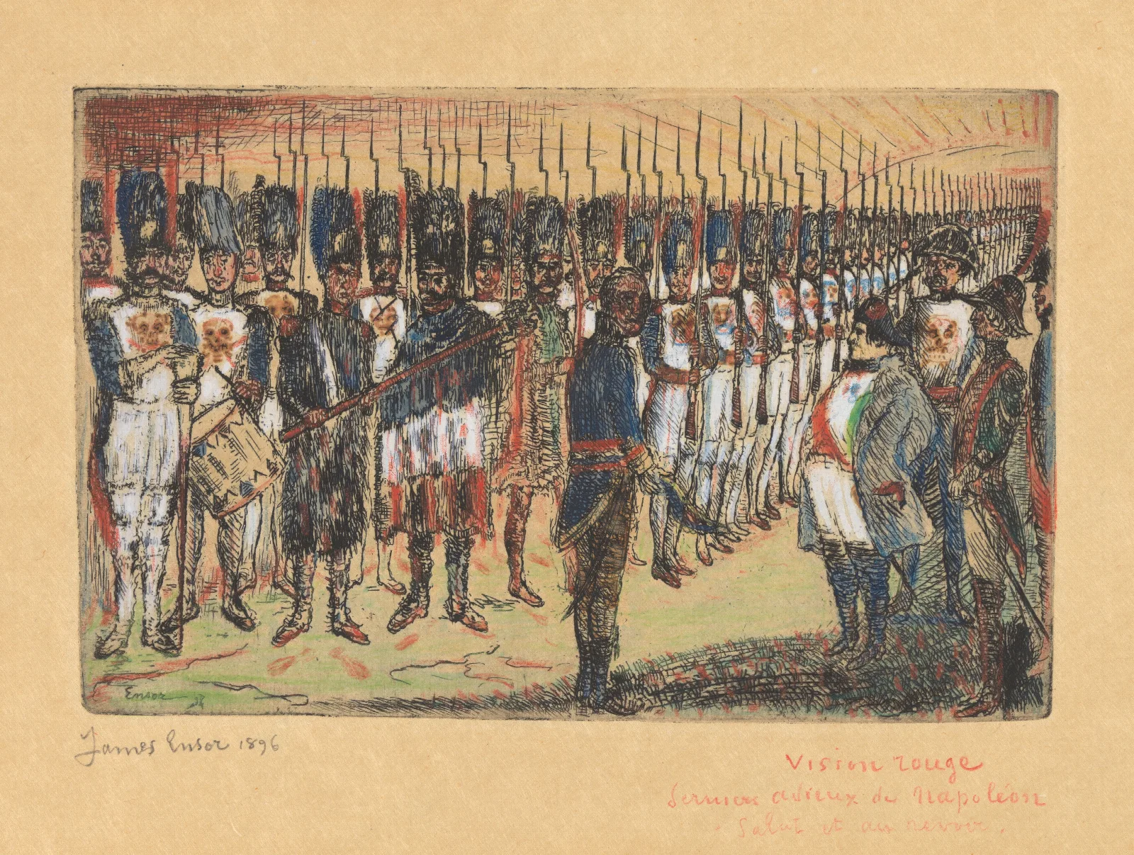 Het Afscheid Van Napoleon Wall Art by James Ensor - Canvas Print