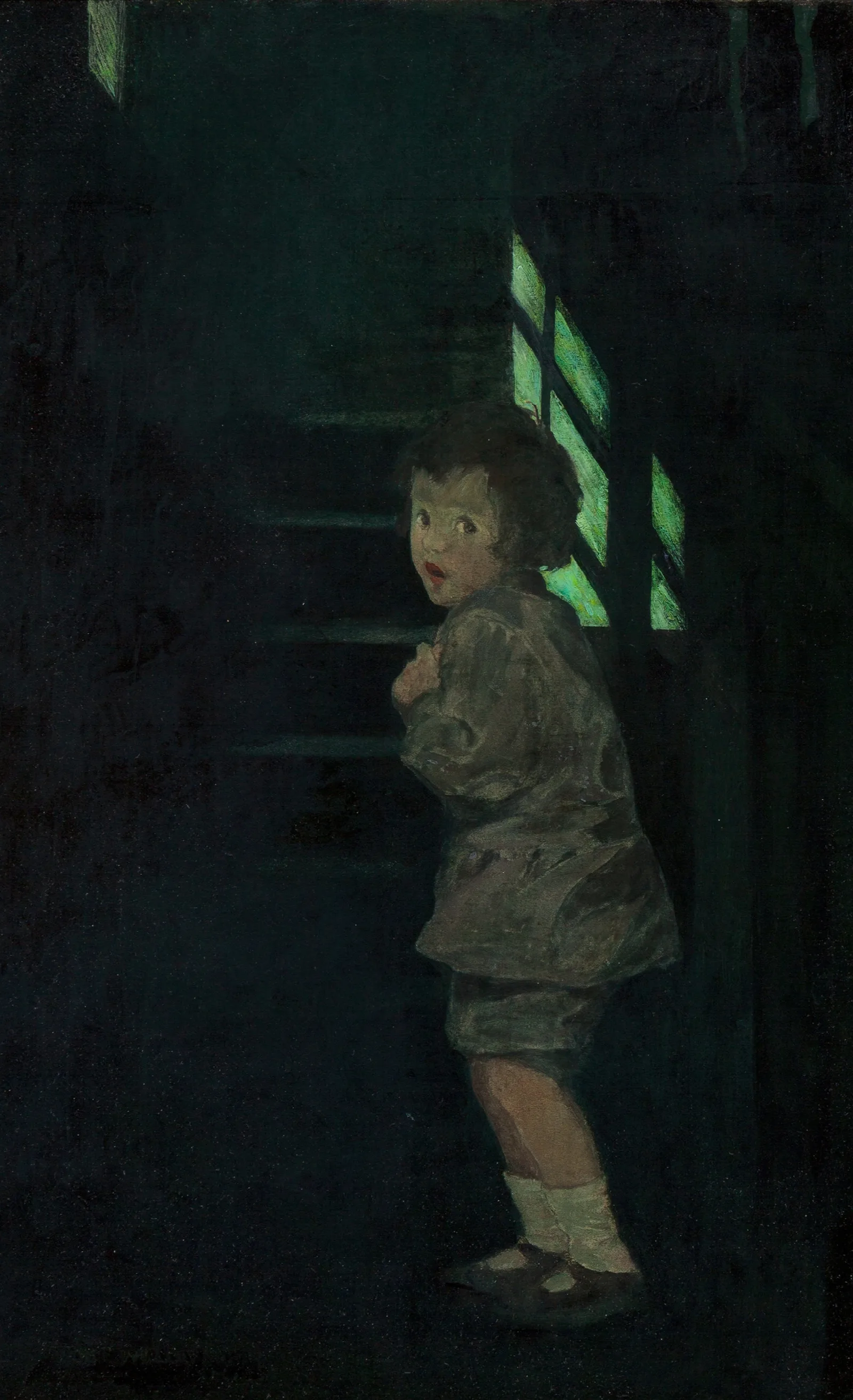 The Dark Wall Art by Jessie Willcox Smith - Canvas Print
