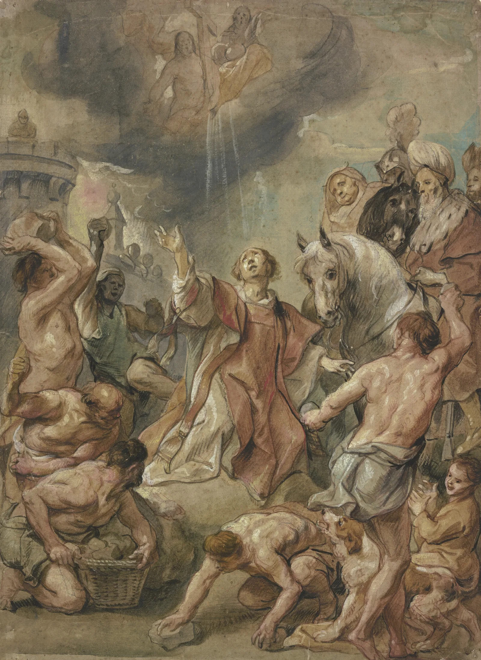 Das Martyrium Des Heiligen Stephanus Wall Art by Jacob Jordaens - Canvas Print