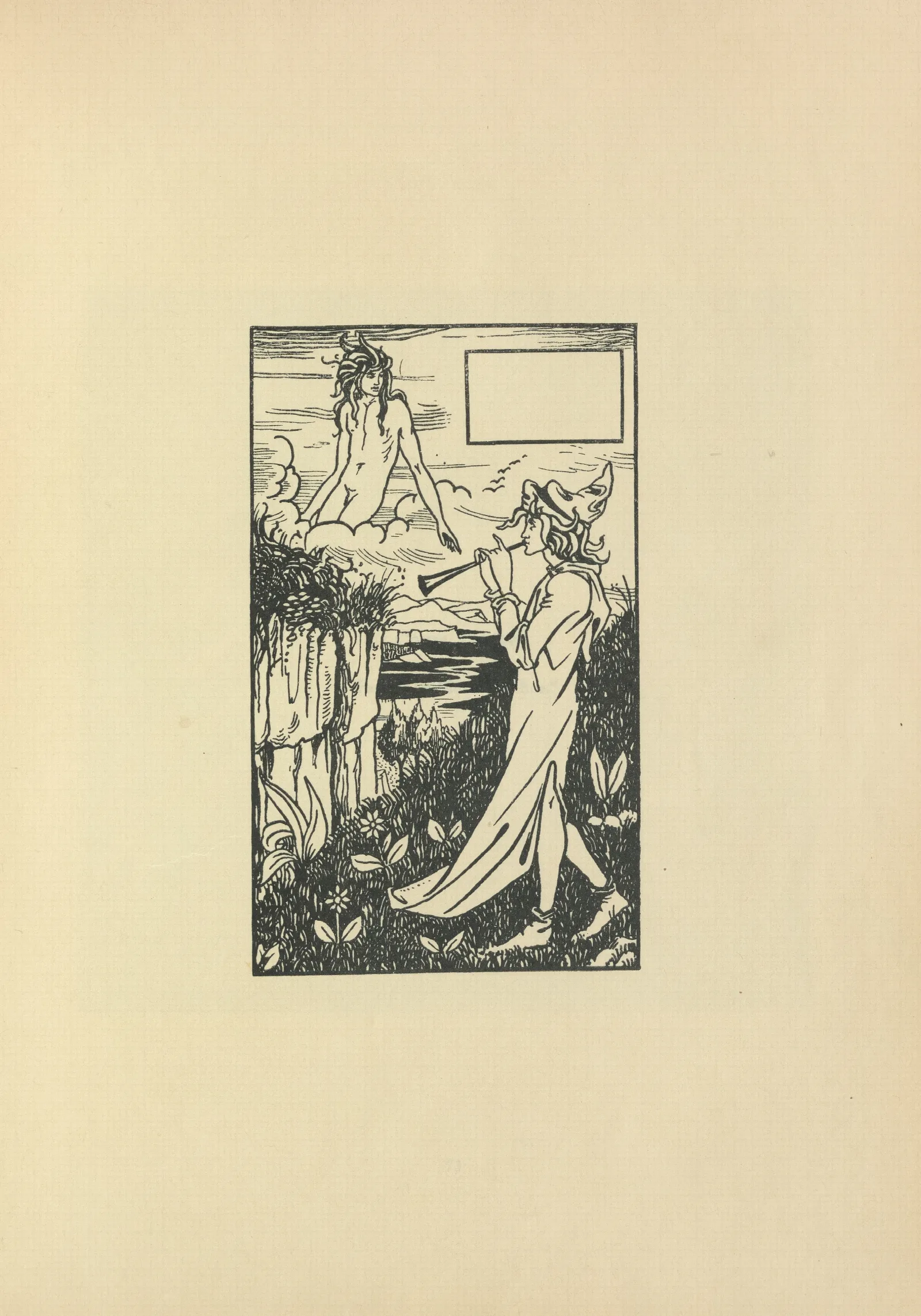 Vignette From Le Morte Darthur 11 Wall Art by Aubrey Vincent Beardsley - Canvas Print