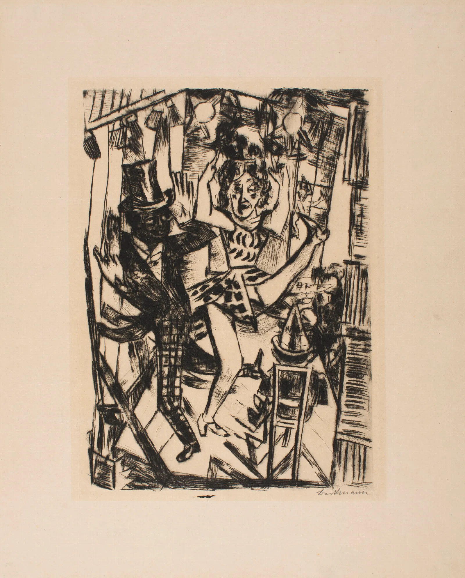 Tauentzien Palace Wall Art by Max Beckmann - Canvas Print