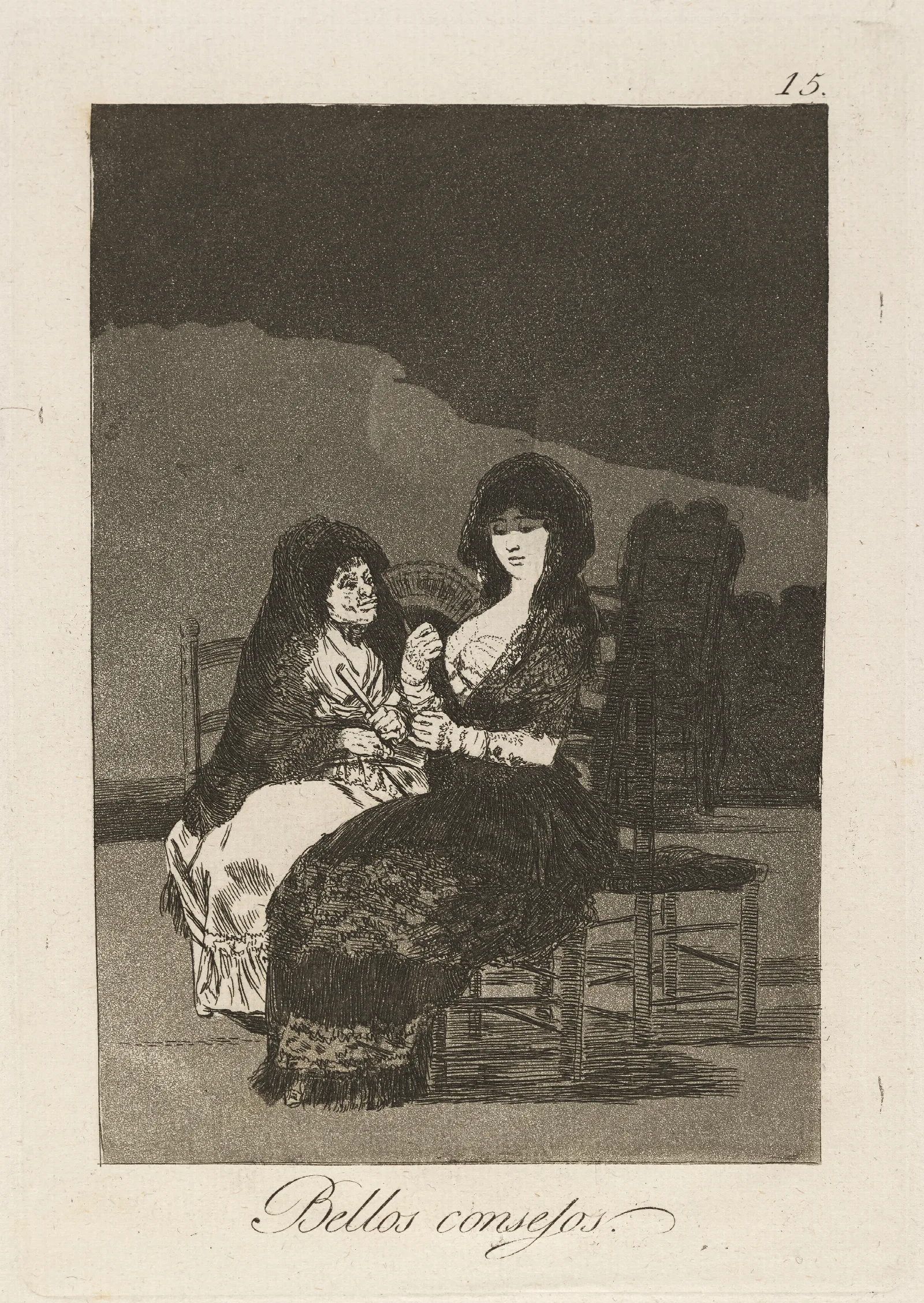 Bellos Consejos Pretty Teachings Wall Art by Francisco de Goya - Canvas Print