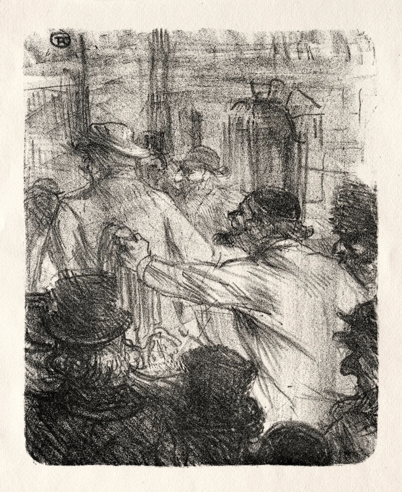 Au Pied Du Sinai La Halle Aux Draps Cracovie Wall Art by Henri de Toulouse-Lautrec - Canvas Print