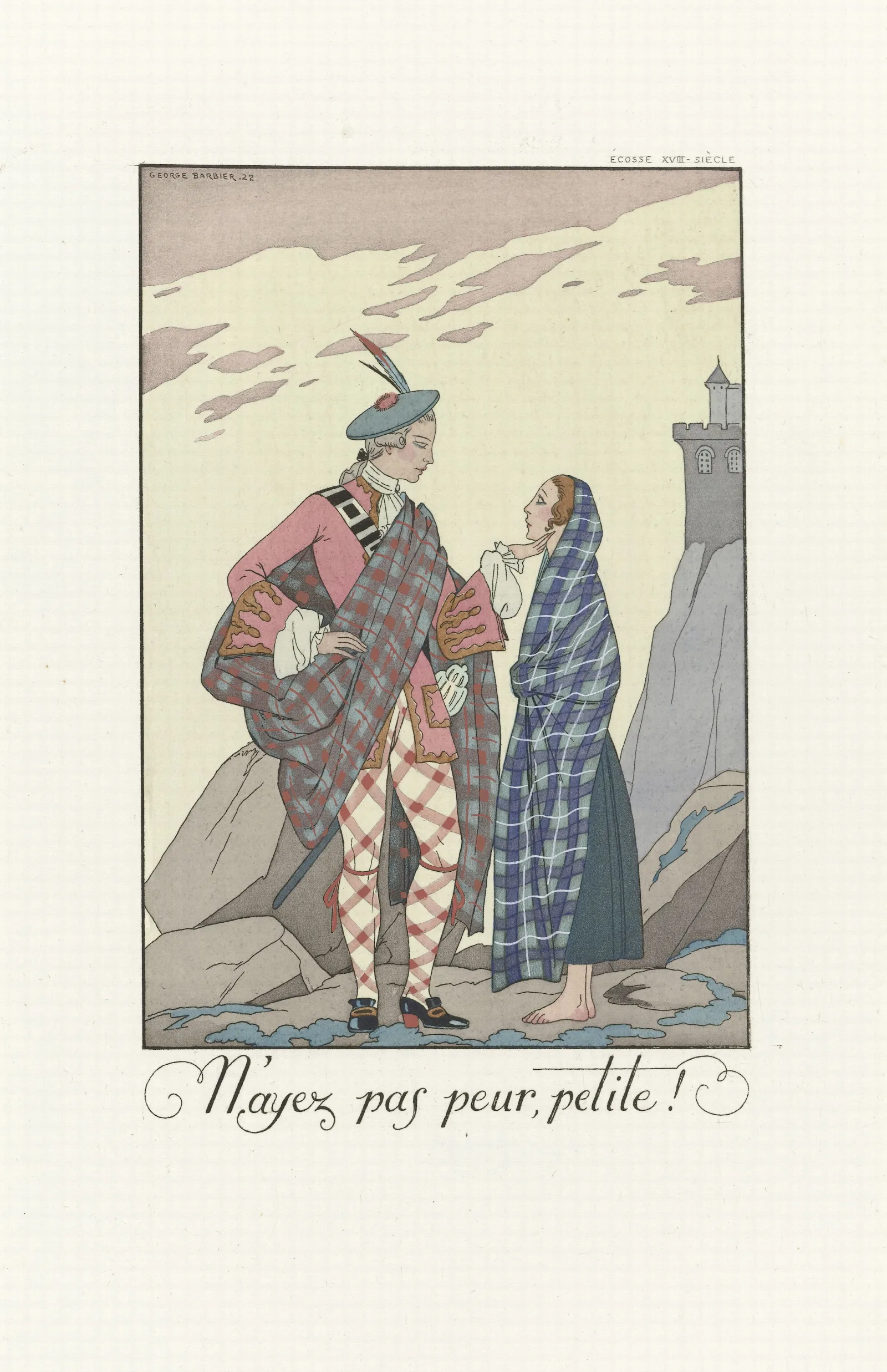 Nayez Pas Peur Petite Wall Art by George Barbier - Canvas Print
