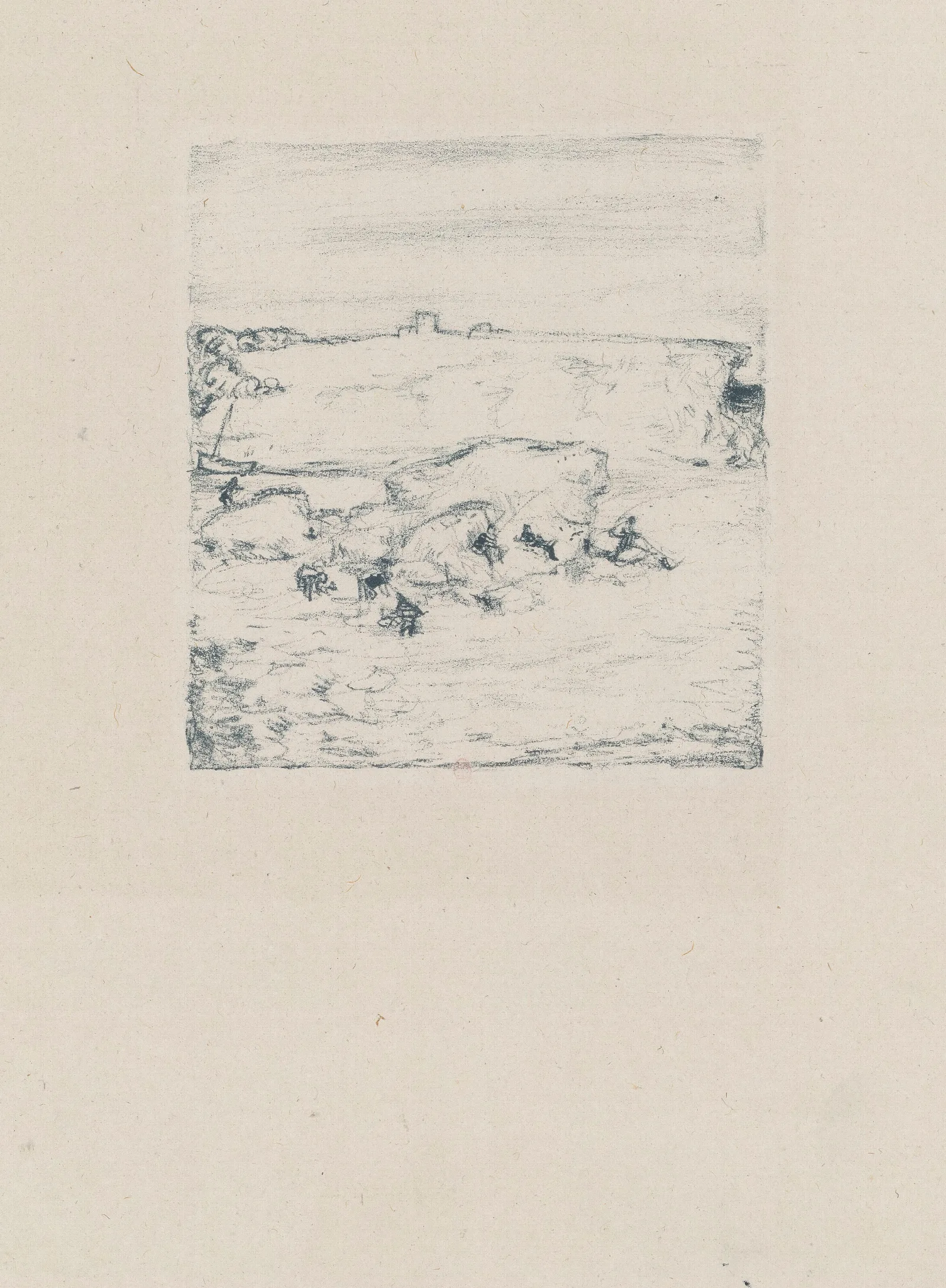 Paysage Au Rocher Wall Art by Pierre Bonnard - Canvas Print