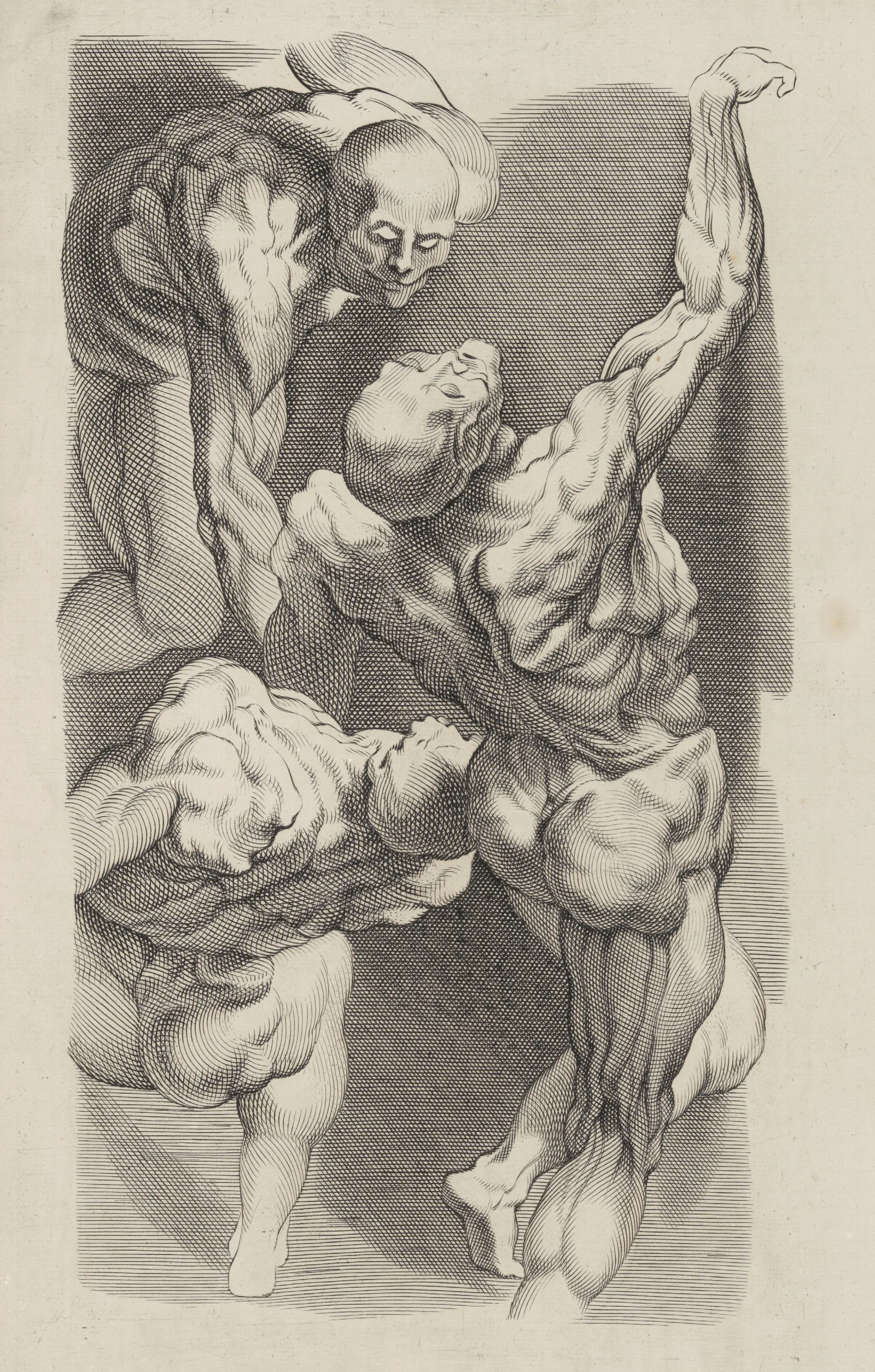 Study Of Three Naked Men Wall Art by Peter Paul Rubens - Canvas Print