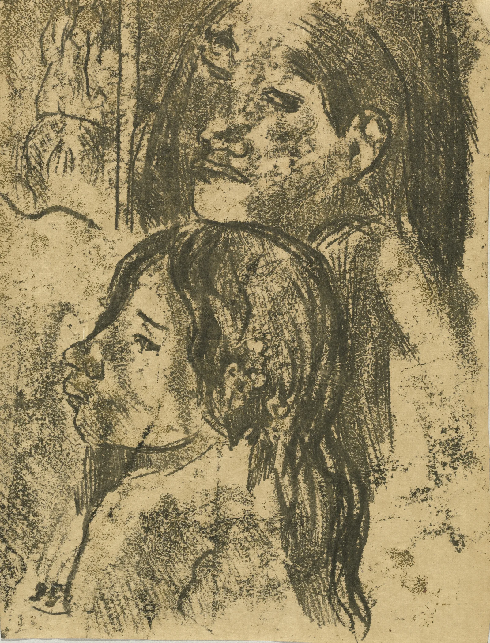 Two Marquesans Wall Art by Paul Gauguin - Canvas Print
