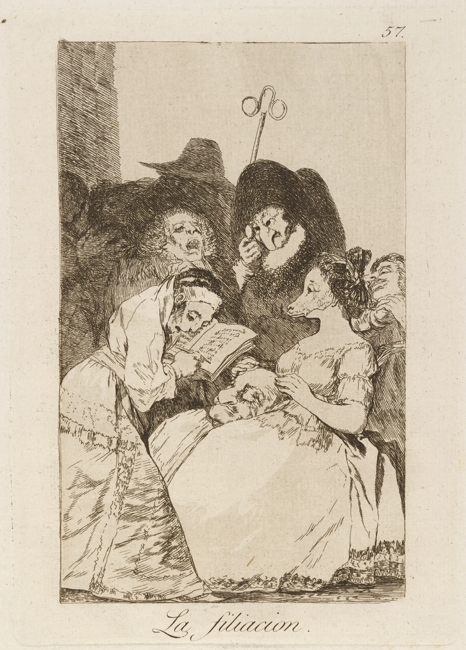 La Filiacion The Filiation Wall Art by Francisco de Goya - Canvas Print