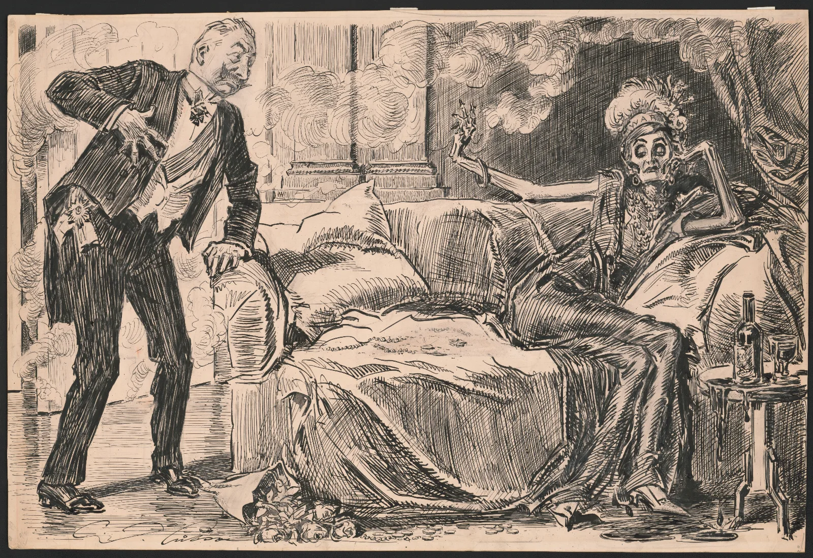 And The Fool He Called Her His Lady Fair Wall Art by Charles Dana Gibson - Canvas Print