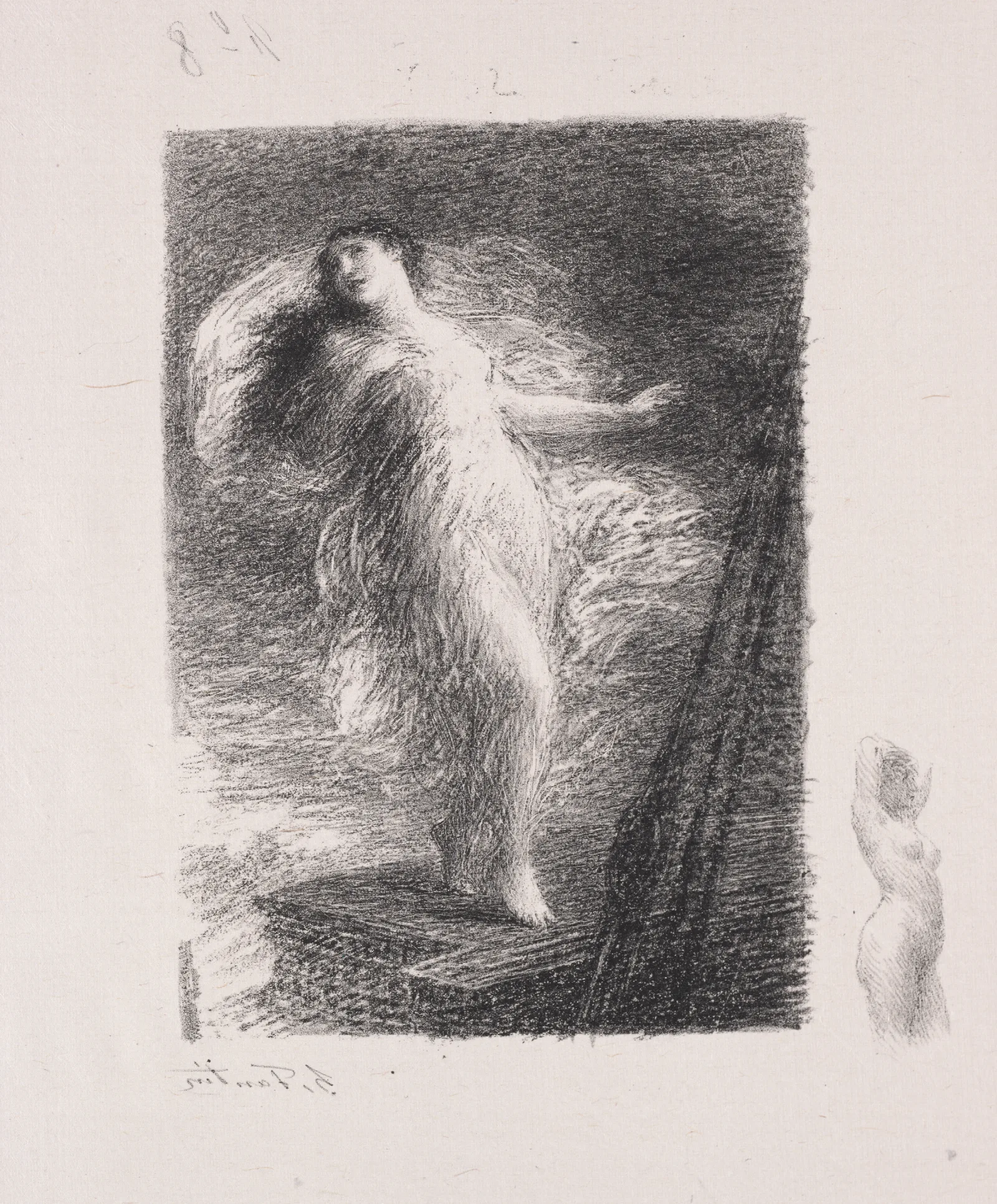 La Jeune Tarentine Wall Art by Henri Fantin-Latour - Canvas Print